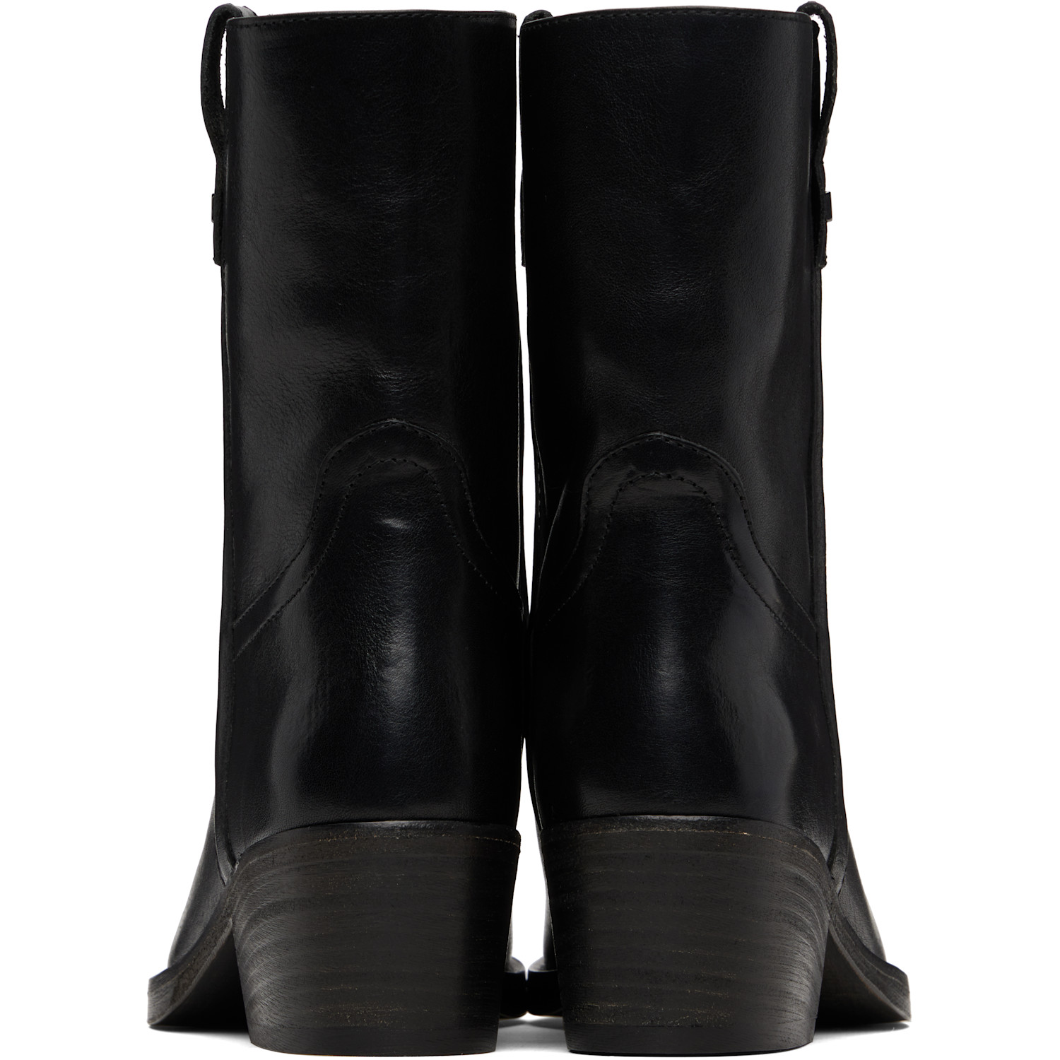  Weekend Max Mara Black Ranch Boots 