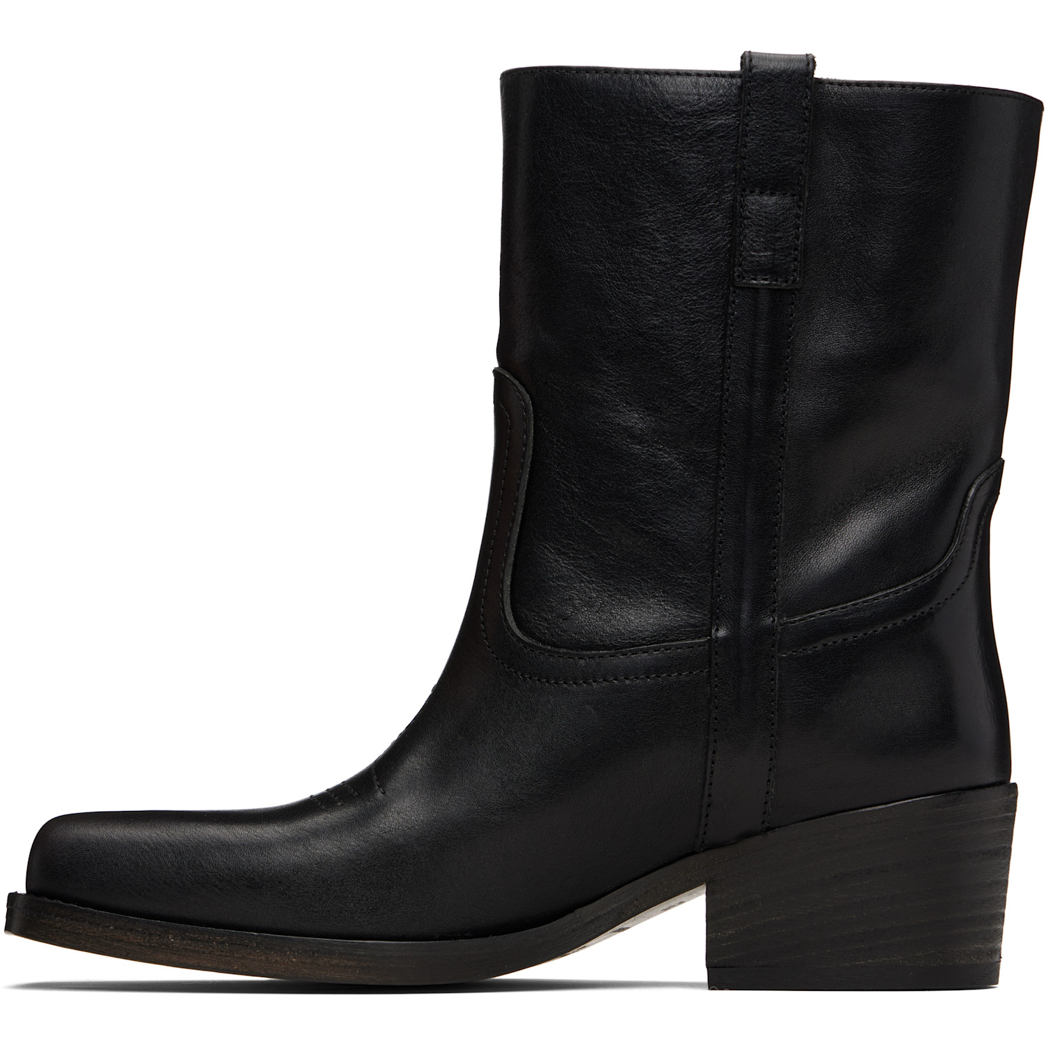  Weekend Max Mara Black Ranch Boots 