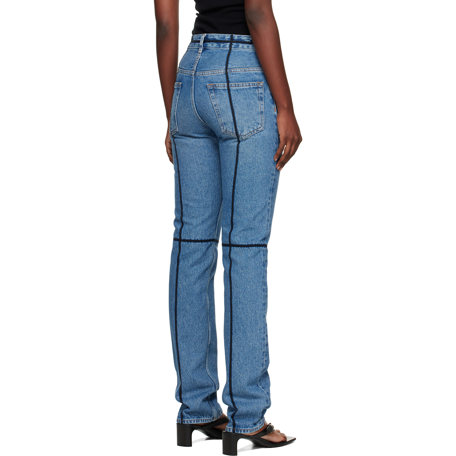 Mm6 Maison Margiela Blue 5 Pockets Jeans 