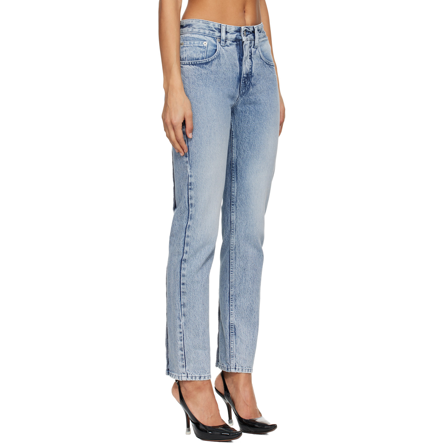  Mm6 Maison Margiela Blue Straight-leg Jeans 