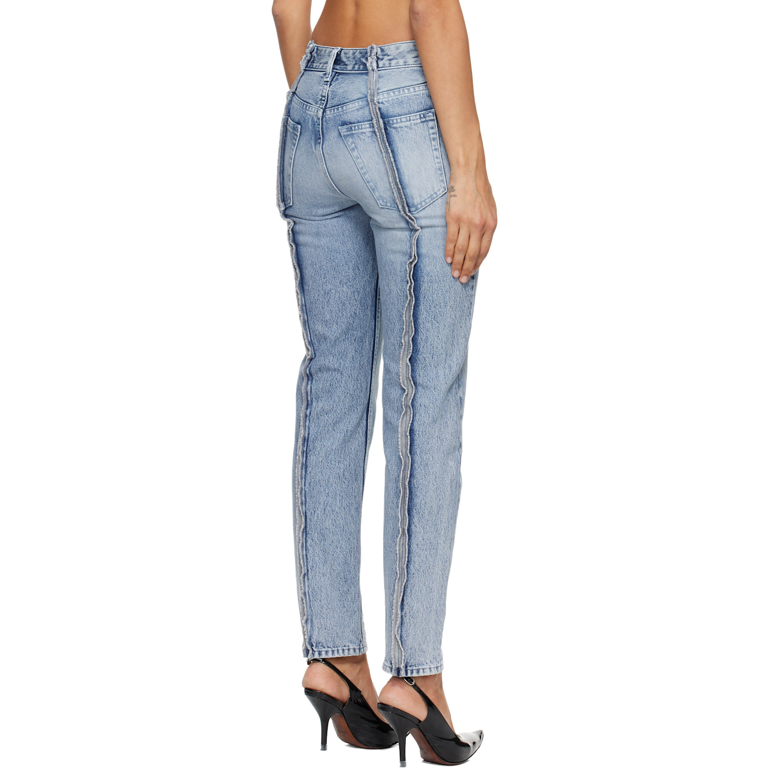  Mm6 Maison Margiela Blue Straight-leg Jeans 
