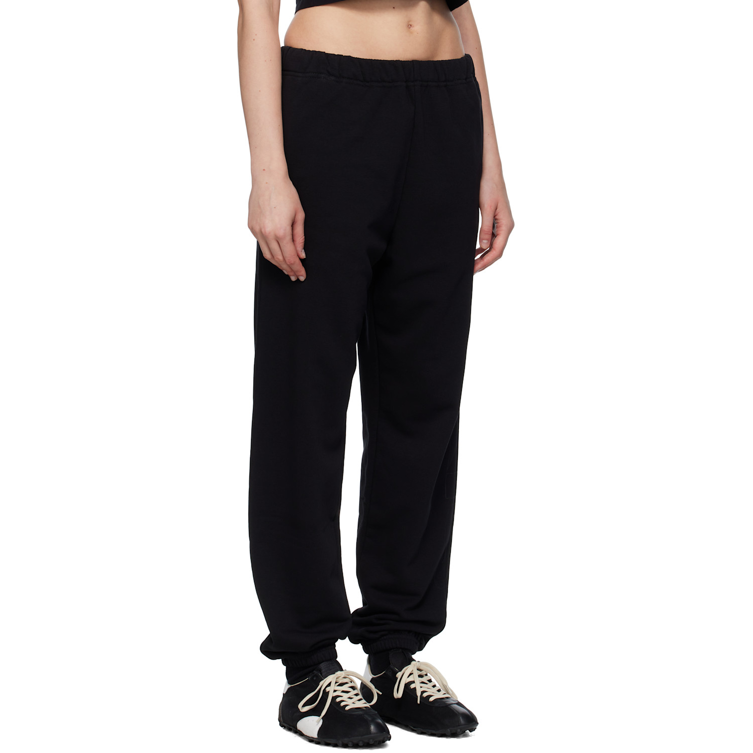  Mm6 Maison Margiela Black Logo Sweatpants 