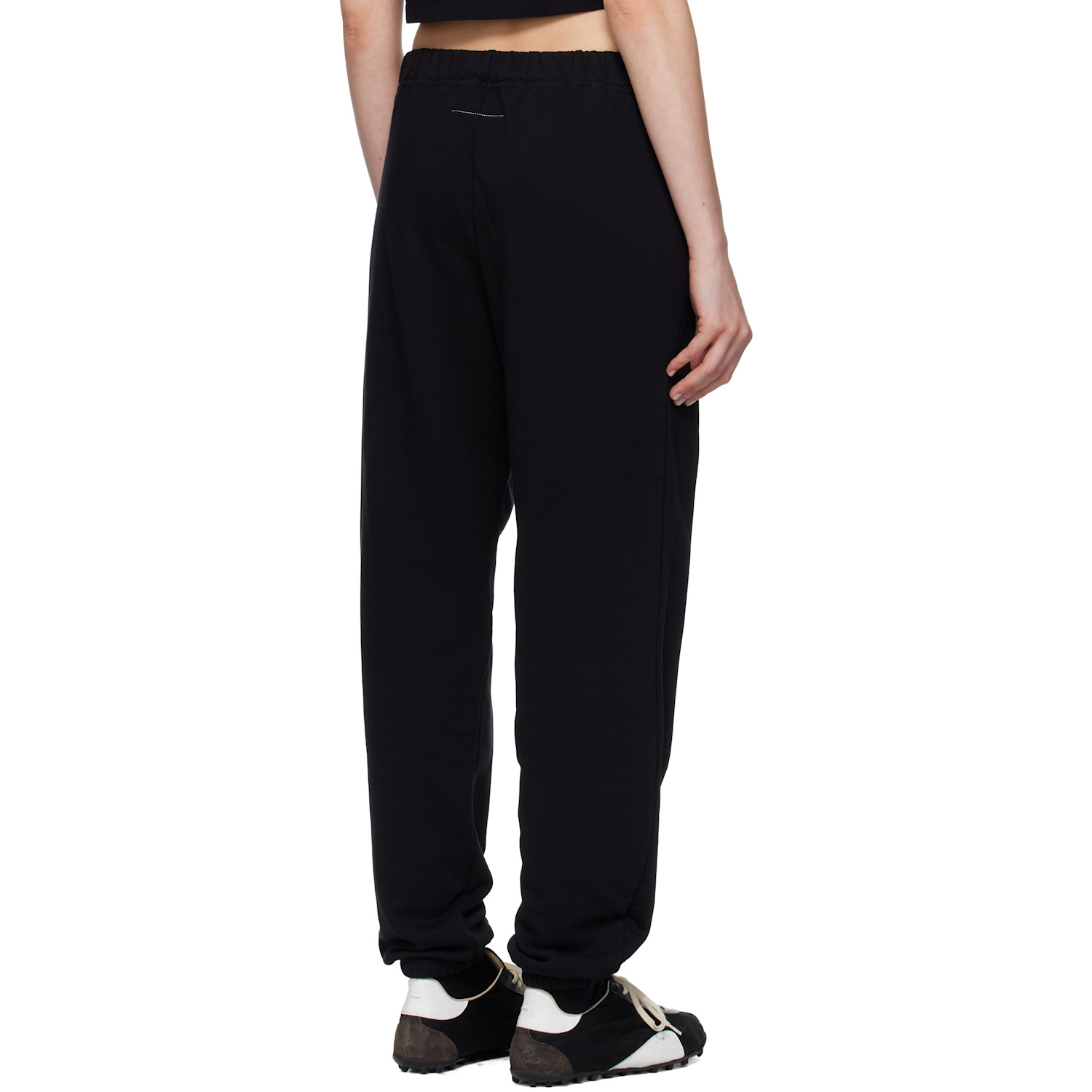  Mm6 Maison Margiela Black Logo Sweatpants 