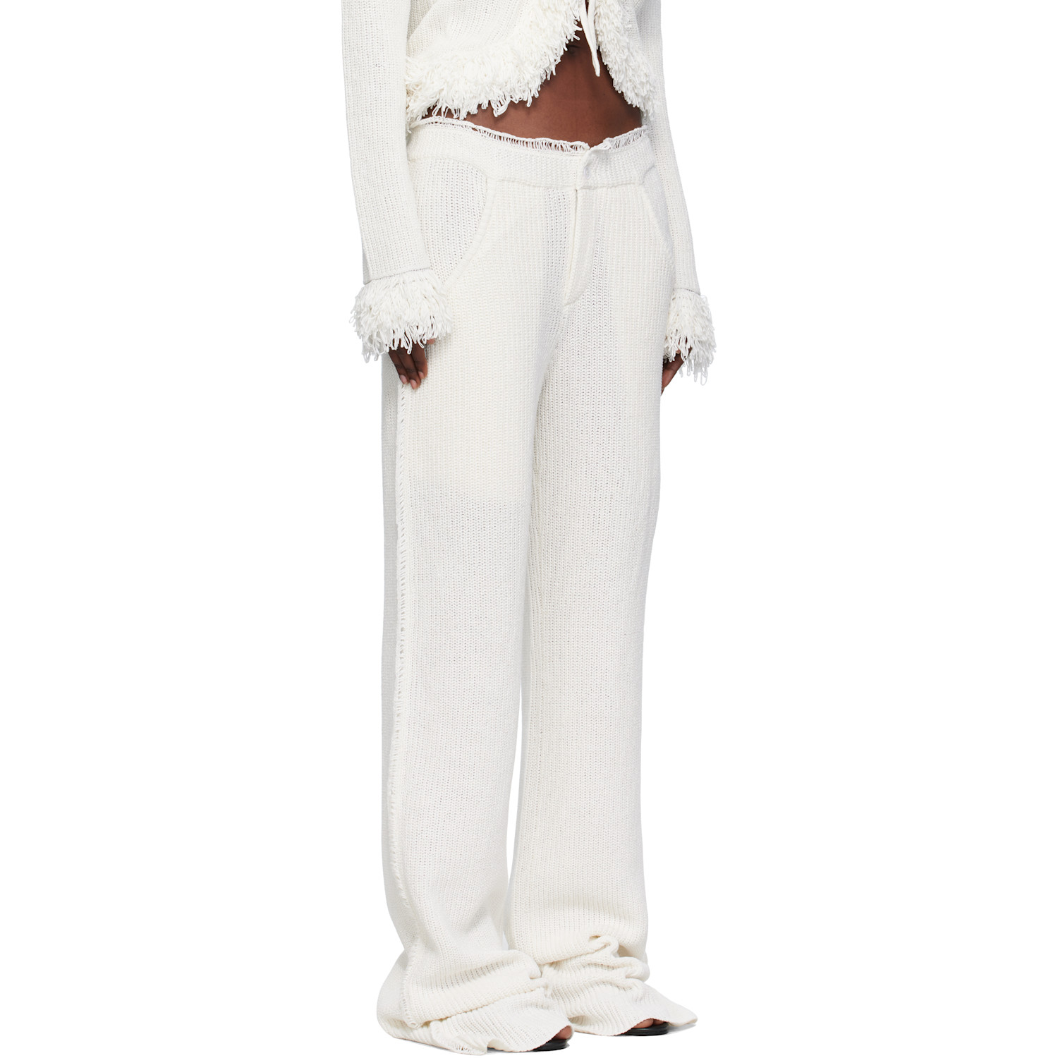  Aya Muse White Mello Trousers 