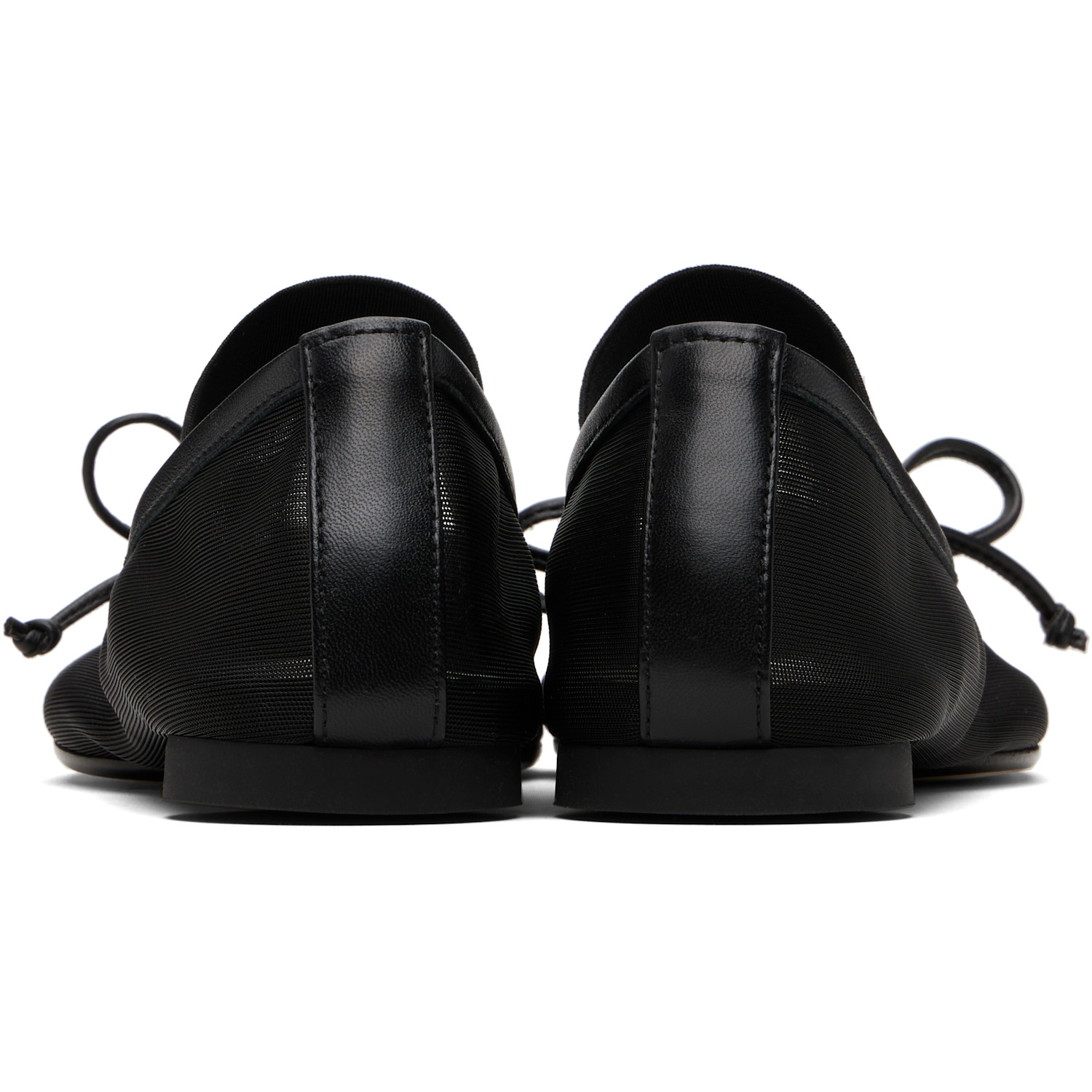  Mm6 Maison Margiela Black Anatomic Numeric Ballerina Flats 
