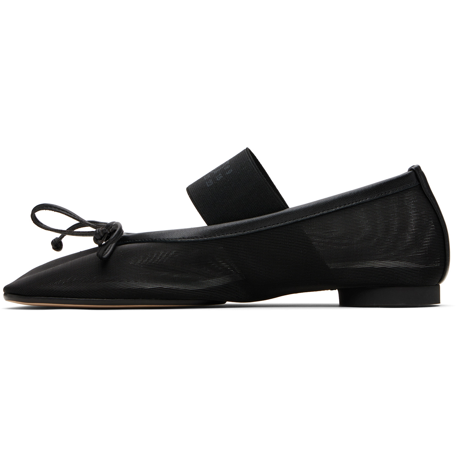  Mm6 Maison Margiela Black Anatomic Numeric Ballerina Flats 