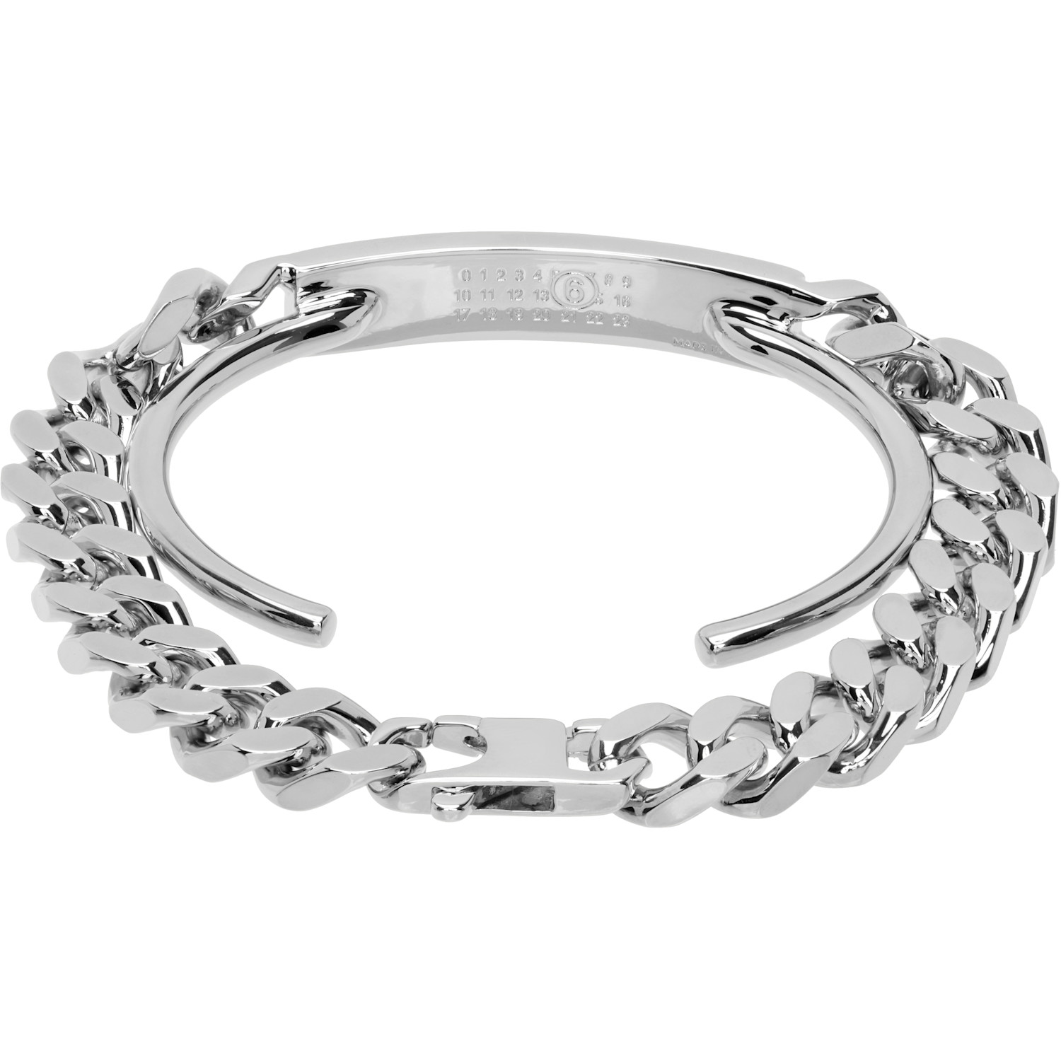  Mm6 Maison Margiela Logo Cuff Bracelet 