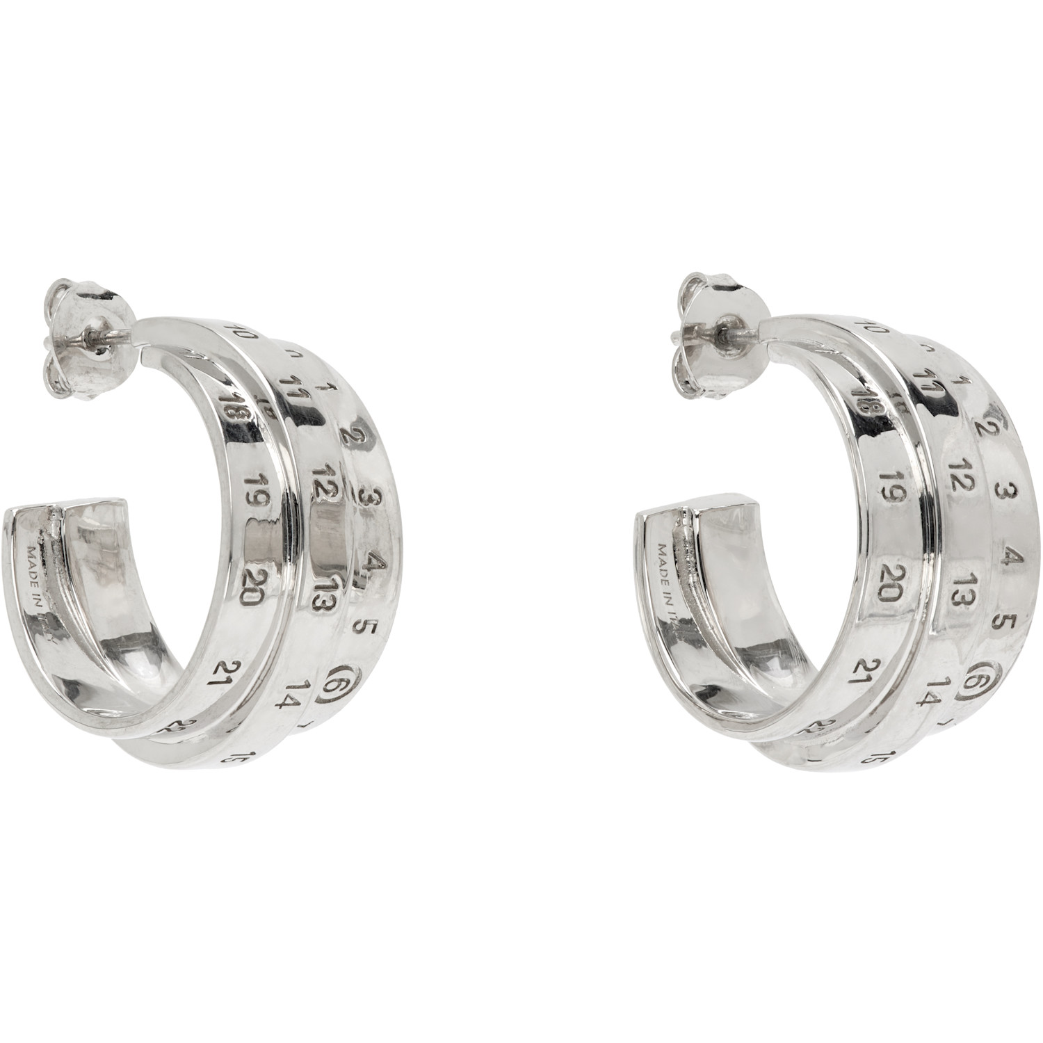  Mm6 Maison Margiela Numeric Cuff Earrings 