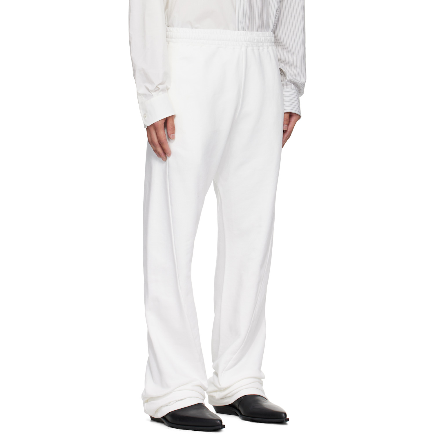  Mm6 Maison Margiela White Drawstring Sweatpants 