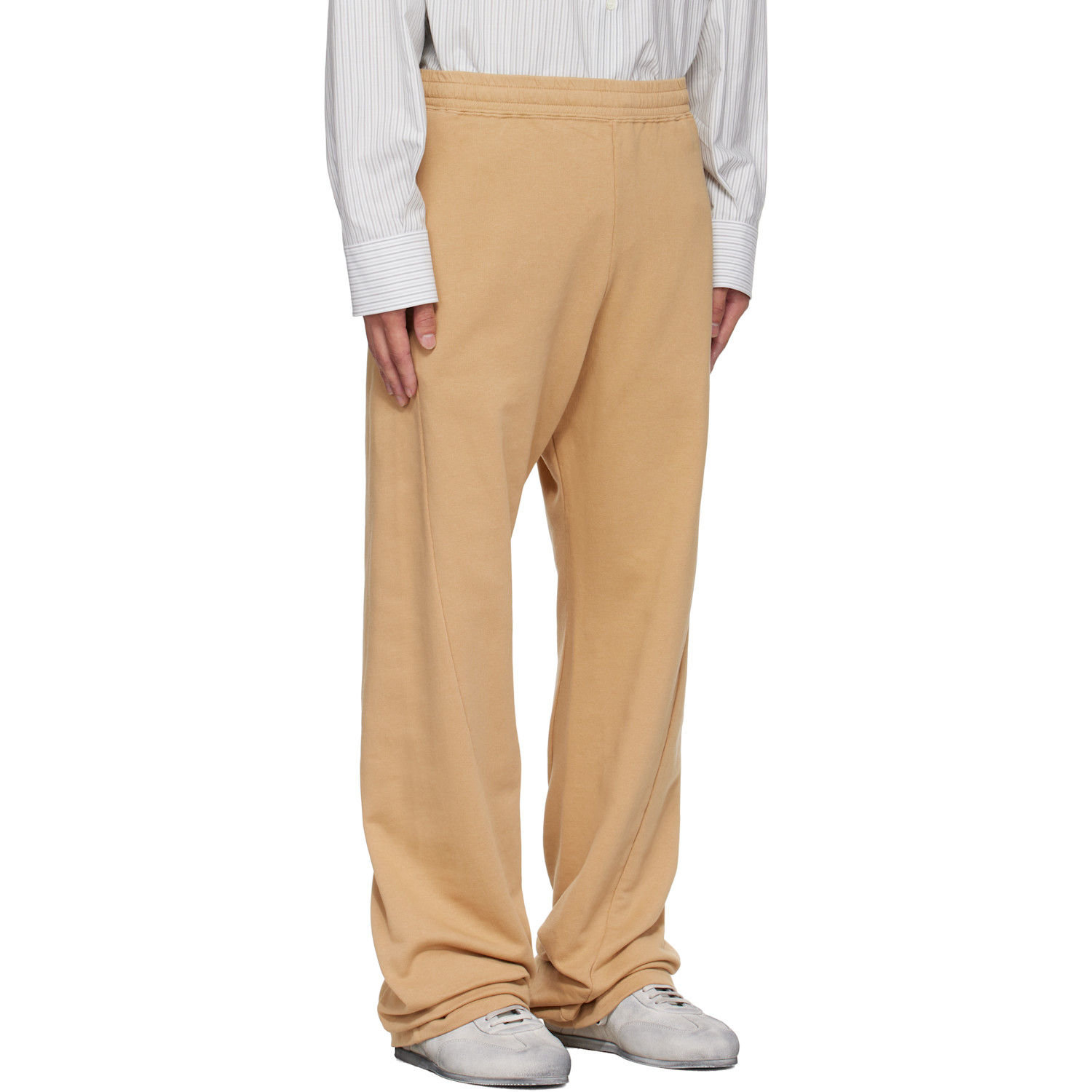  Mm6 Maison Margiela Tan Drawstring Sweatpants 