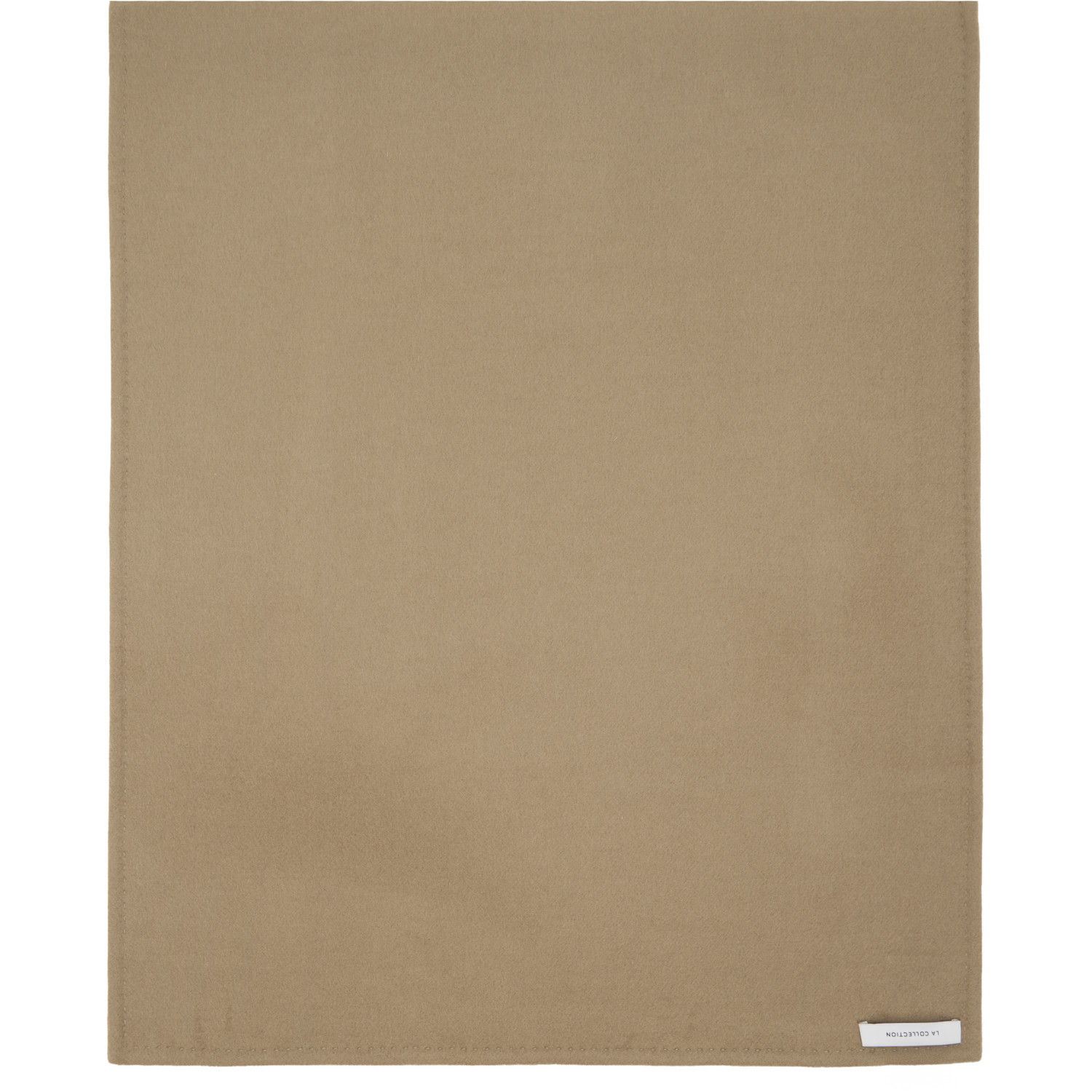  La Collection Taupe Wool Cashmere Julie Scarf 