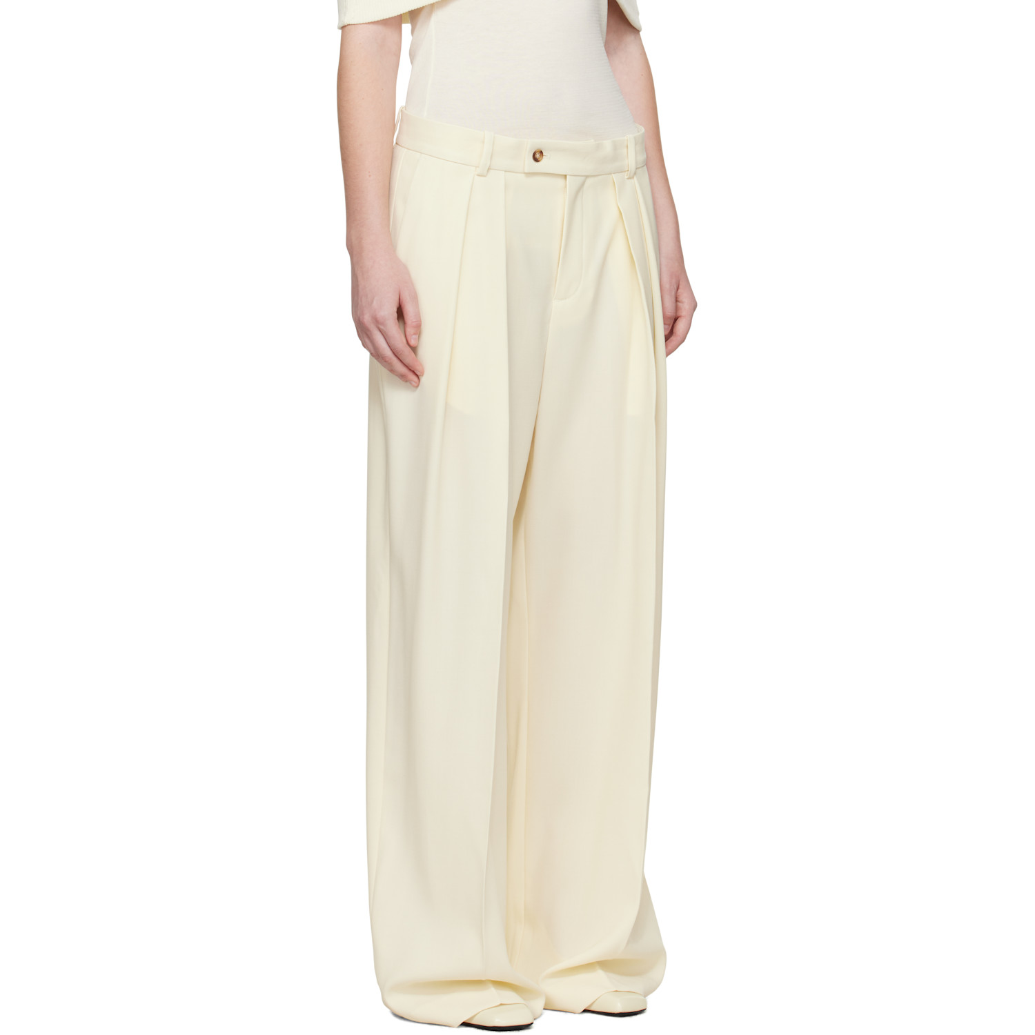 La Collection Off-white Ira Trousers 