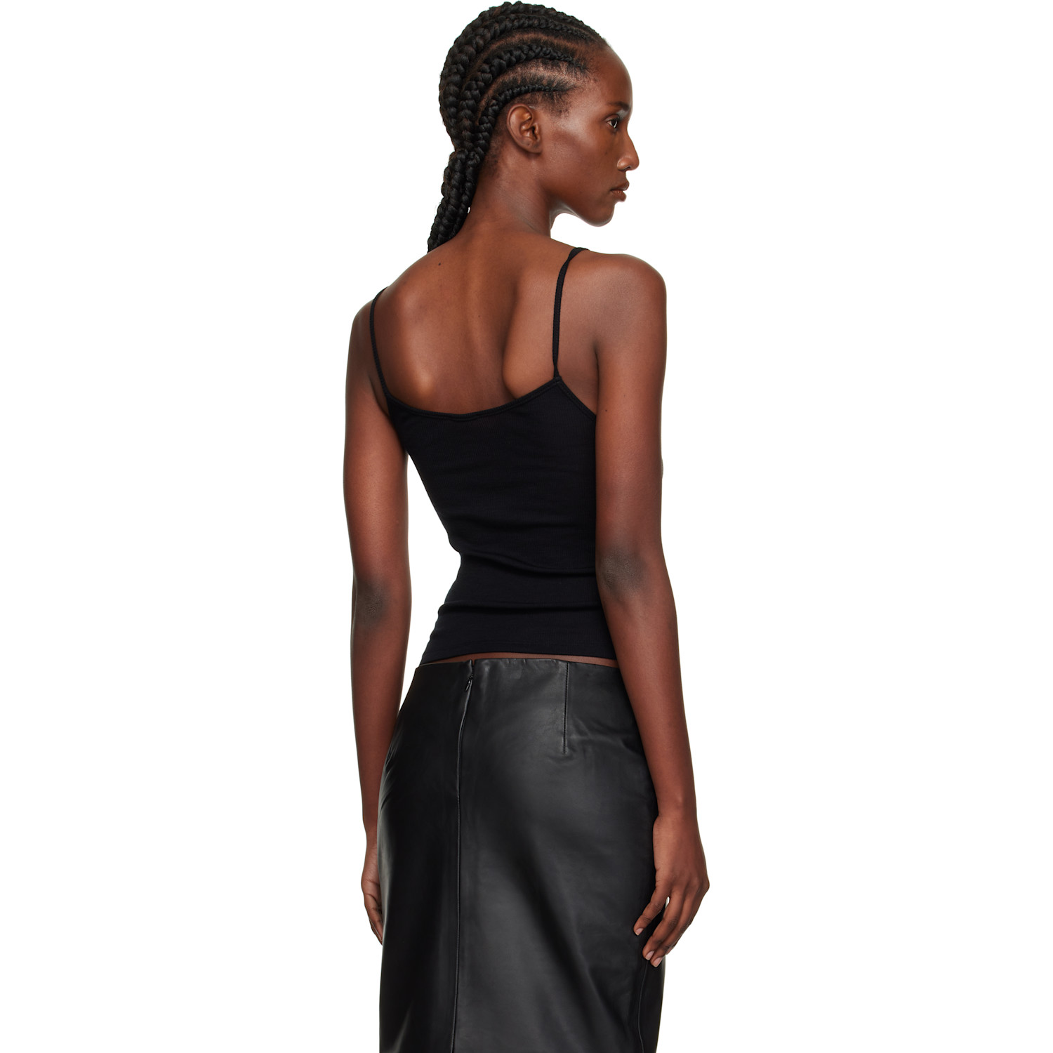  St. Agni Black Wool Baby Camisole 