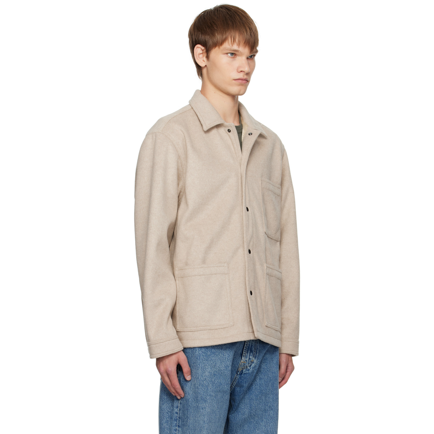 Forma Beige Brushed Work Jacket 