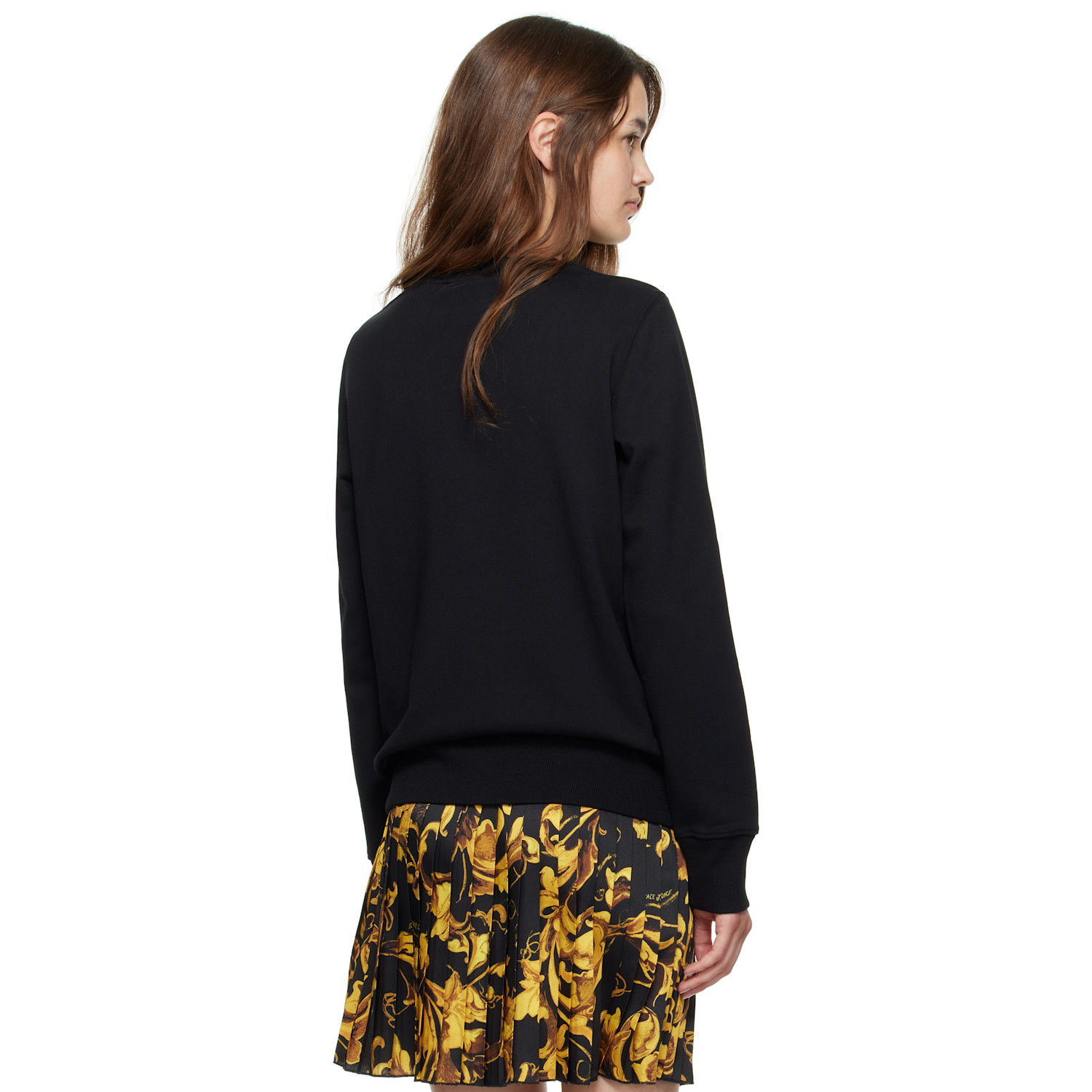  Versace Jeans Couture Black Screen-printed Sweatshirt 