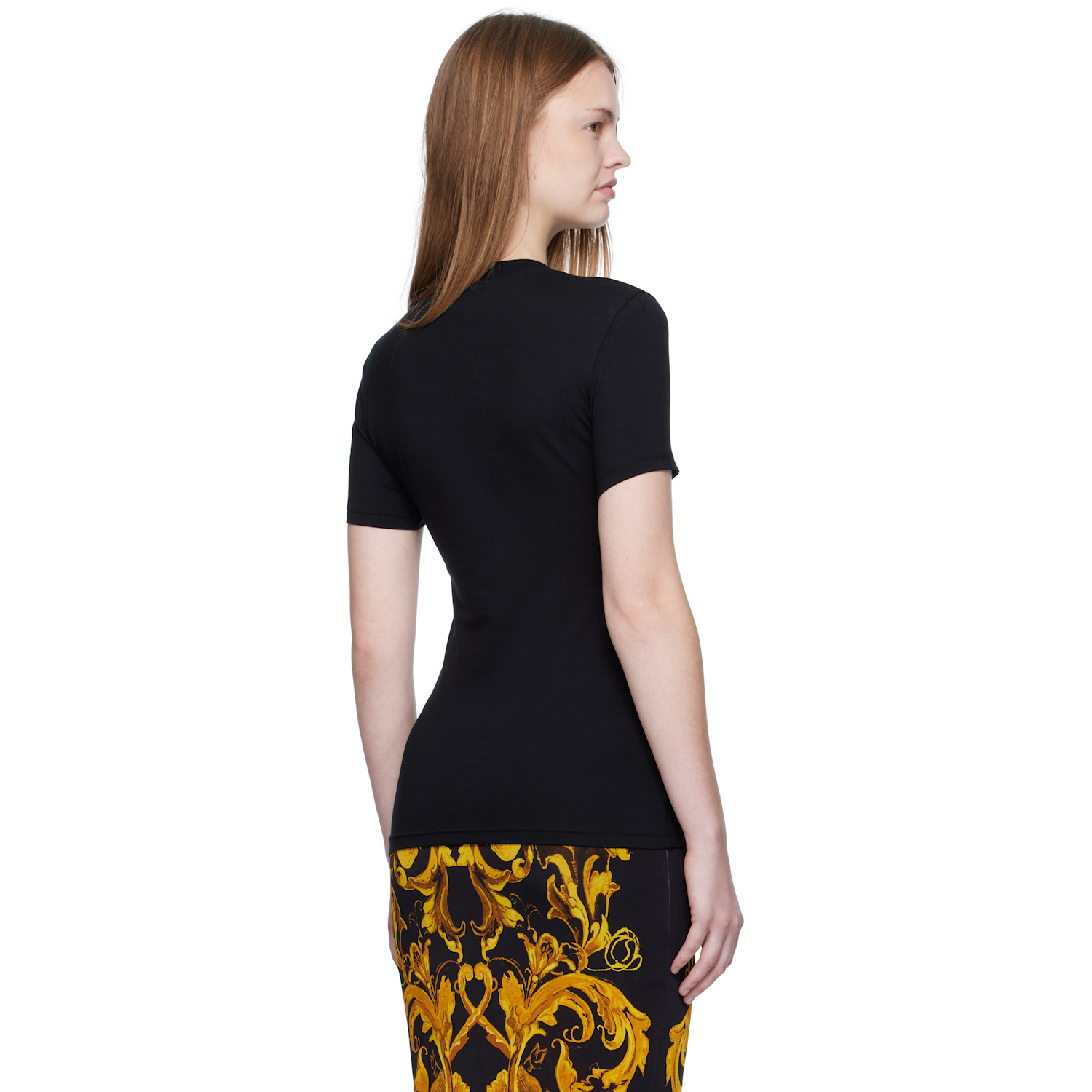  Versace Jeans Couture Black Printed T-shirt 