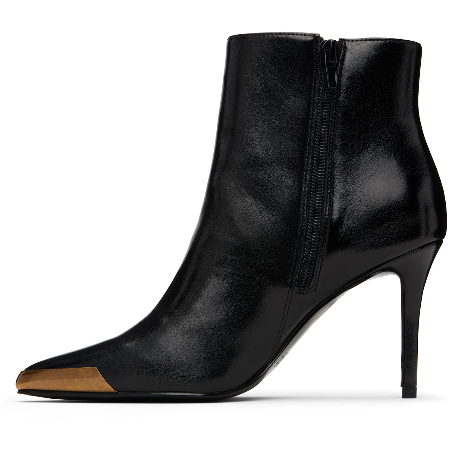  Versace Jeans Couture Black Logo Plaque Boots 