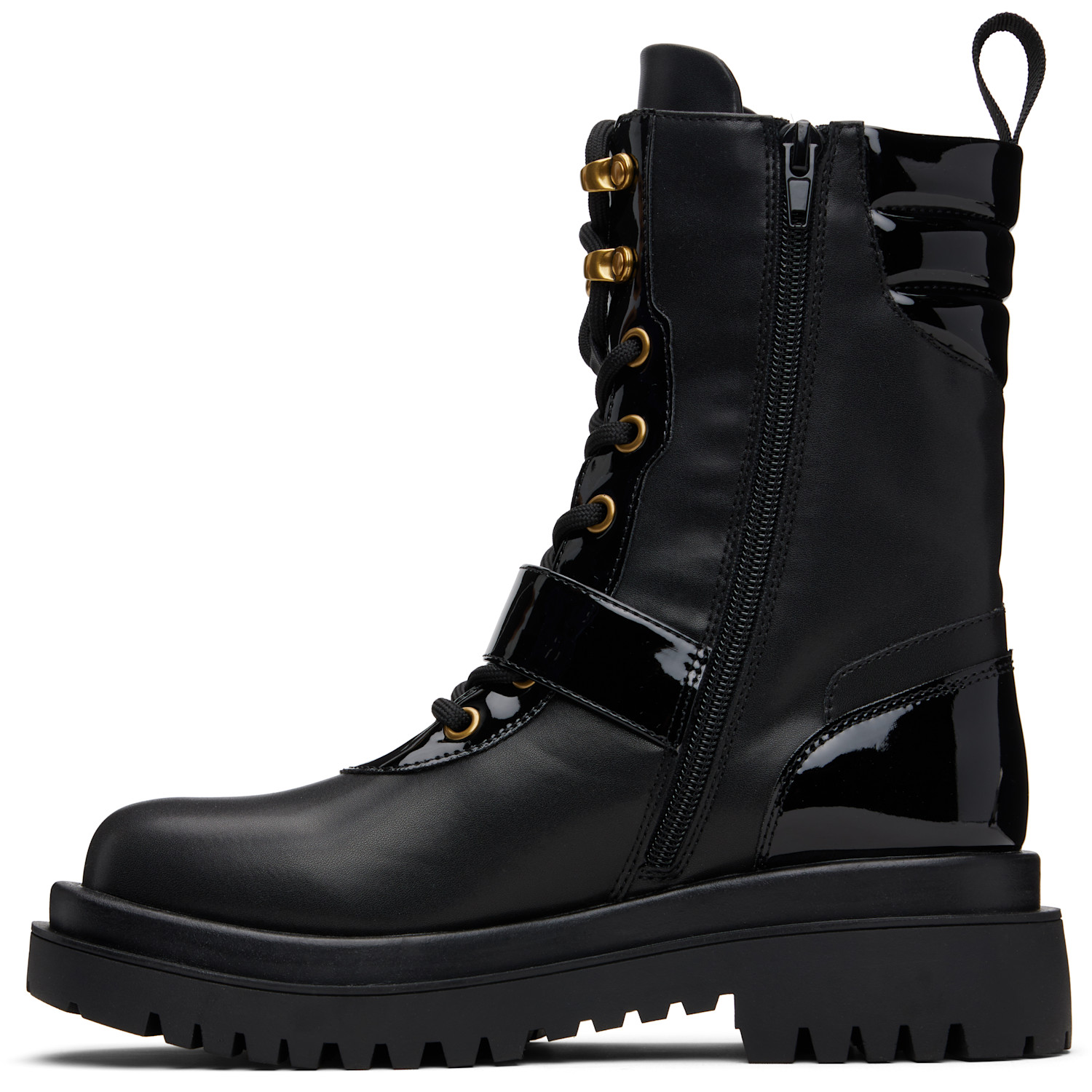 Versace Jeans Couture Black Pin-buckle Boots 