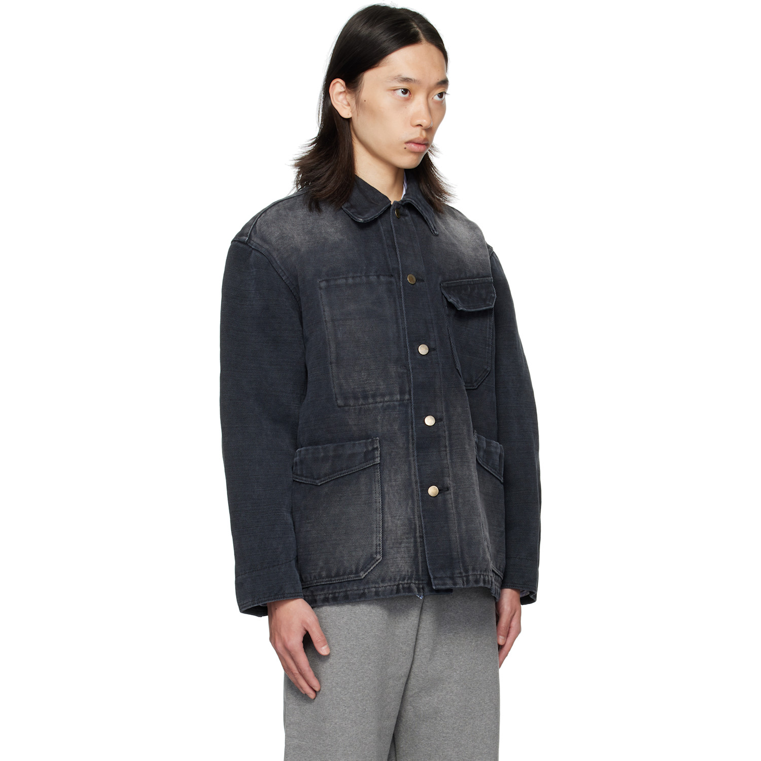  Ouat Black Selvedge Denim Jacket 