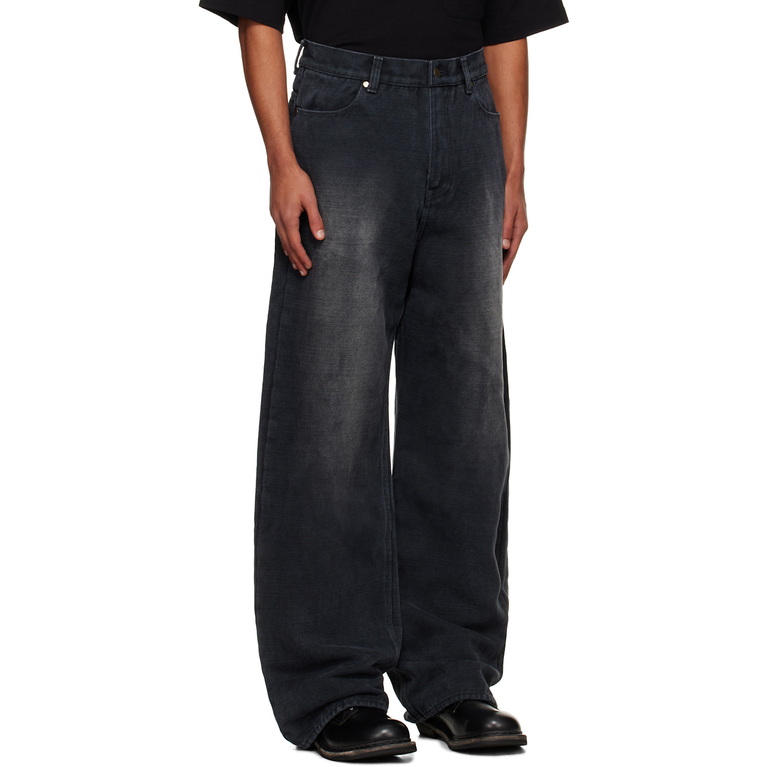  Ouat Gray Selvedge Baggie Jeans 