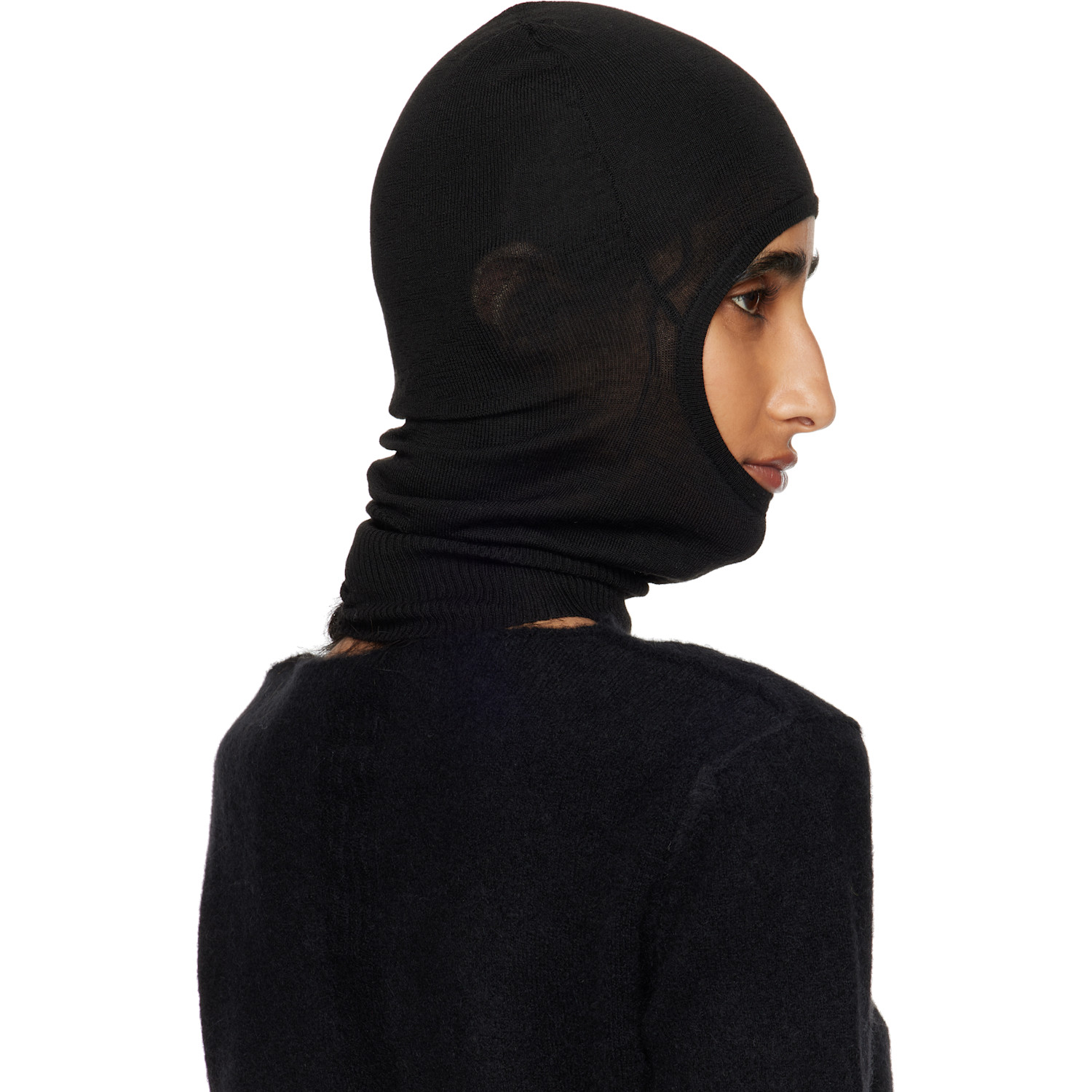  Rick Owens Black Concordians Skull Balaclava 