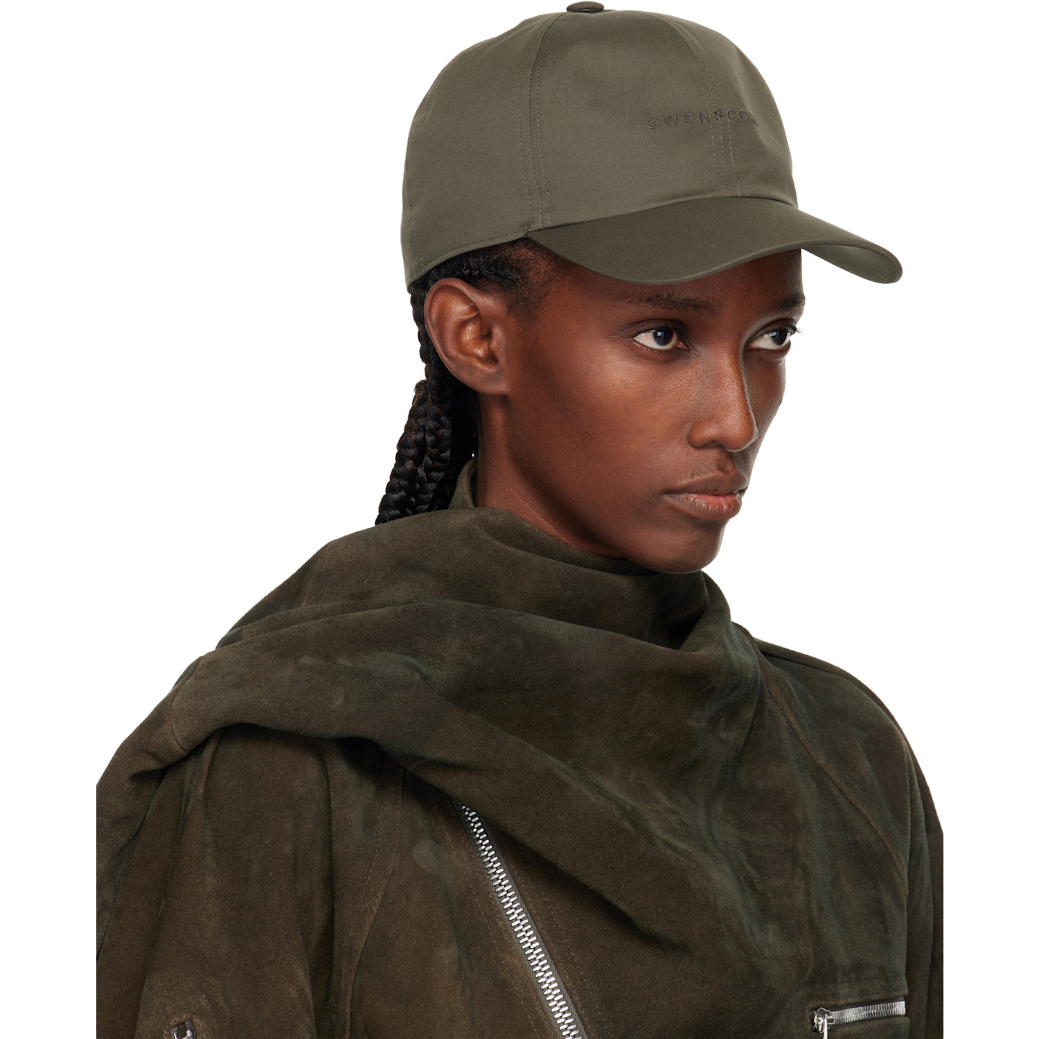  Rick Owens Khaki Concordians Owenscorp Embroidered Cap 