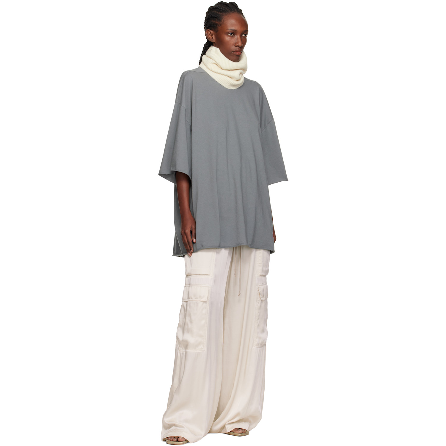  Rick Owens Off-white Concordians Tube Scarf 