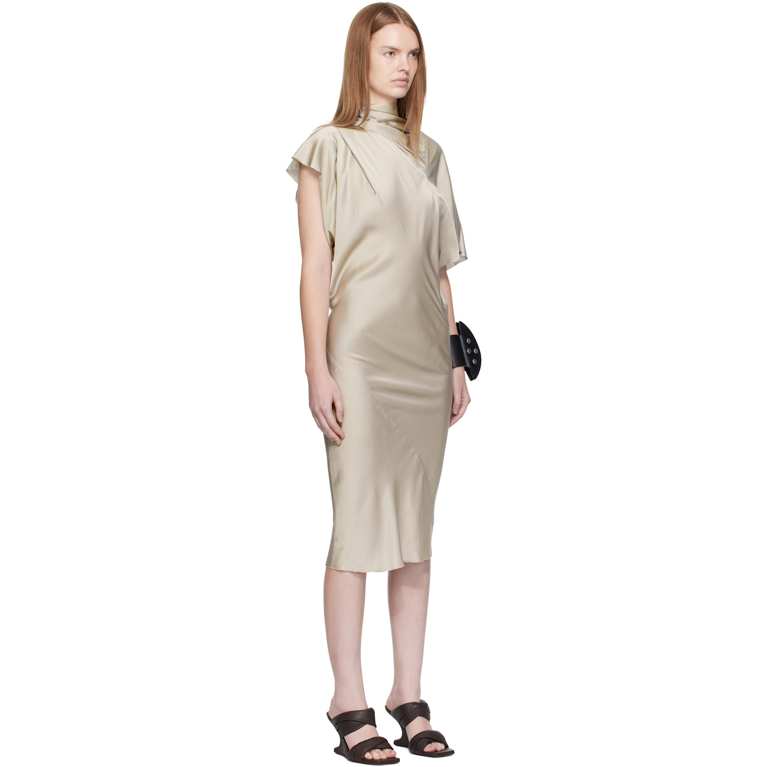  Rick Owens Off-white Concordians Seb Midi Dress 
