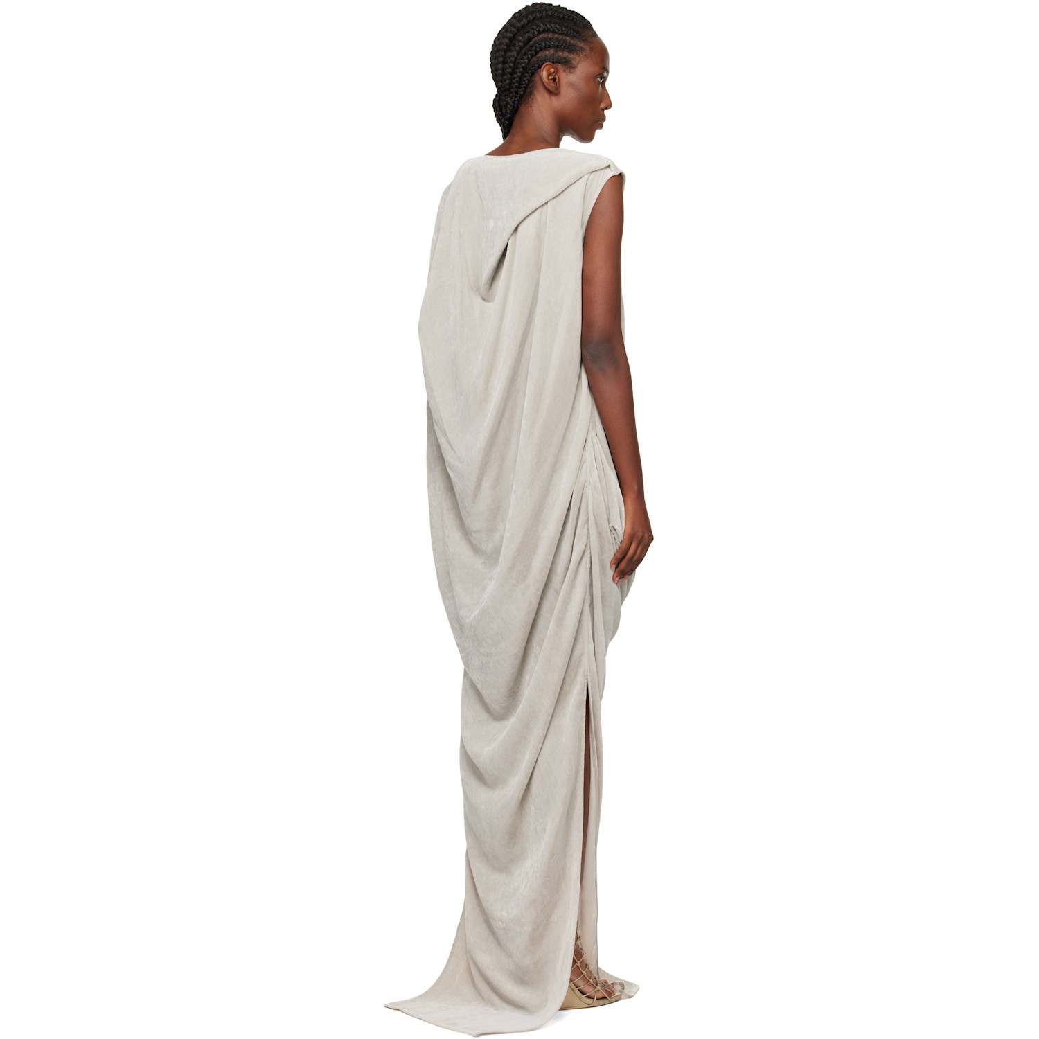 Rick Owens Off-white Concordians Nouveau Maxi Dress 