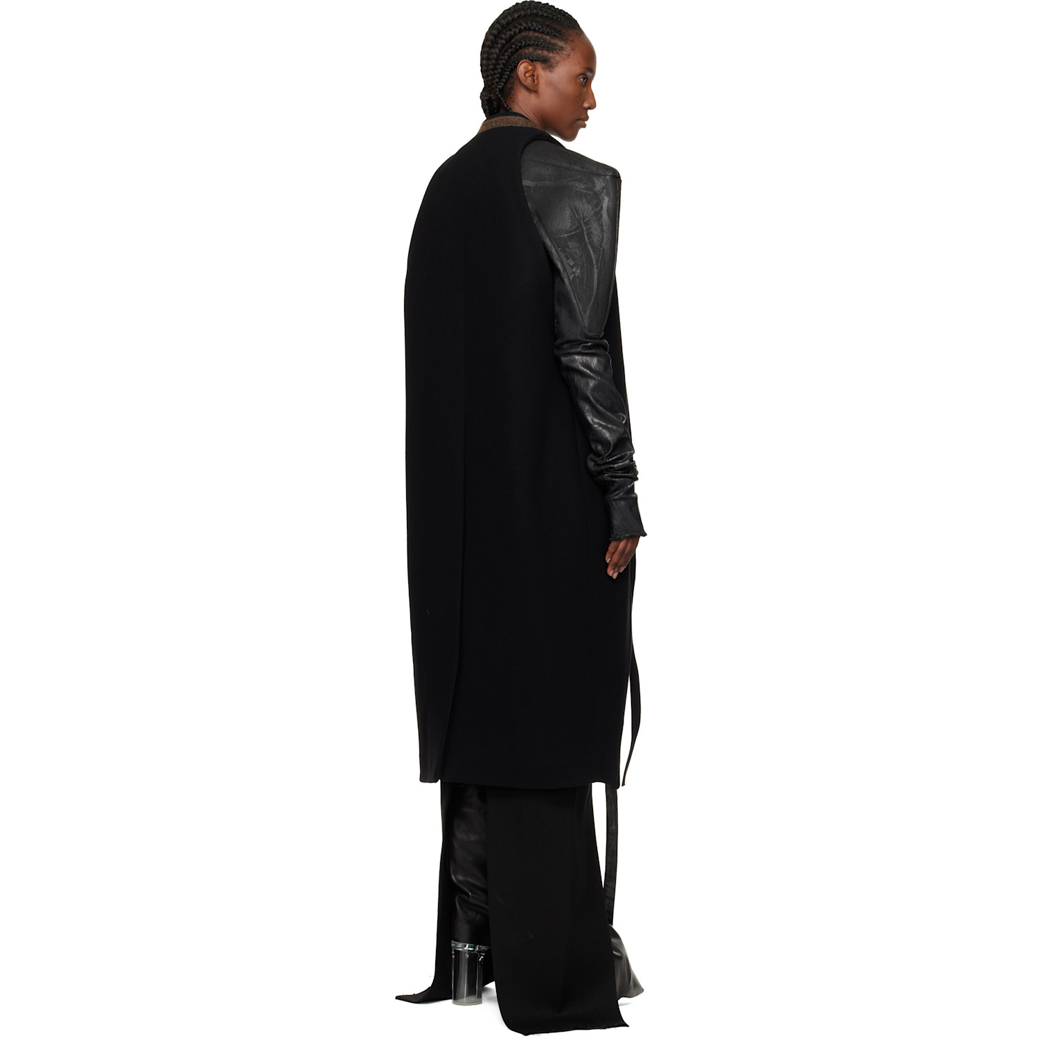  Rick Owens Black Concordians Sl Cyclops Coat 