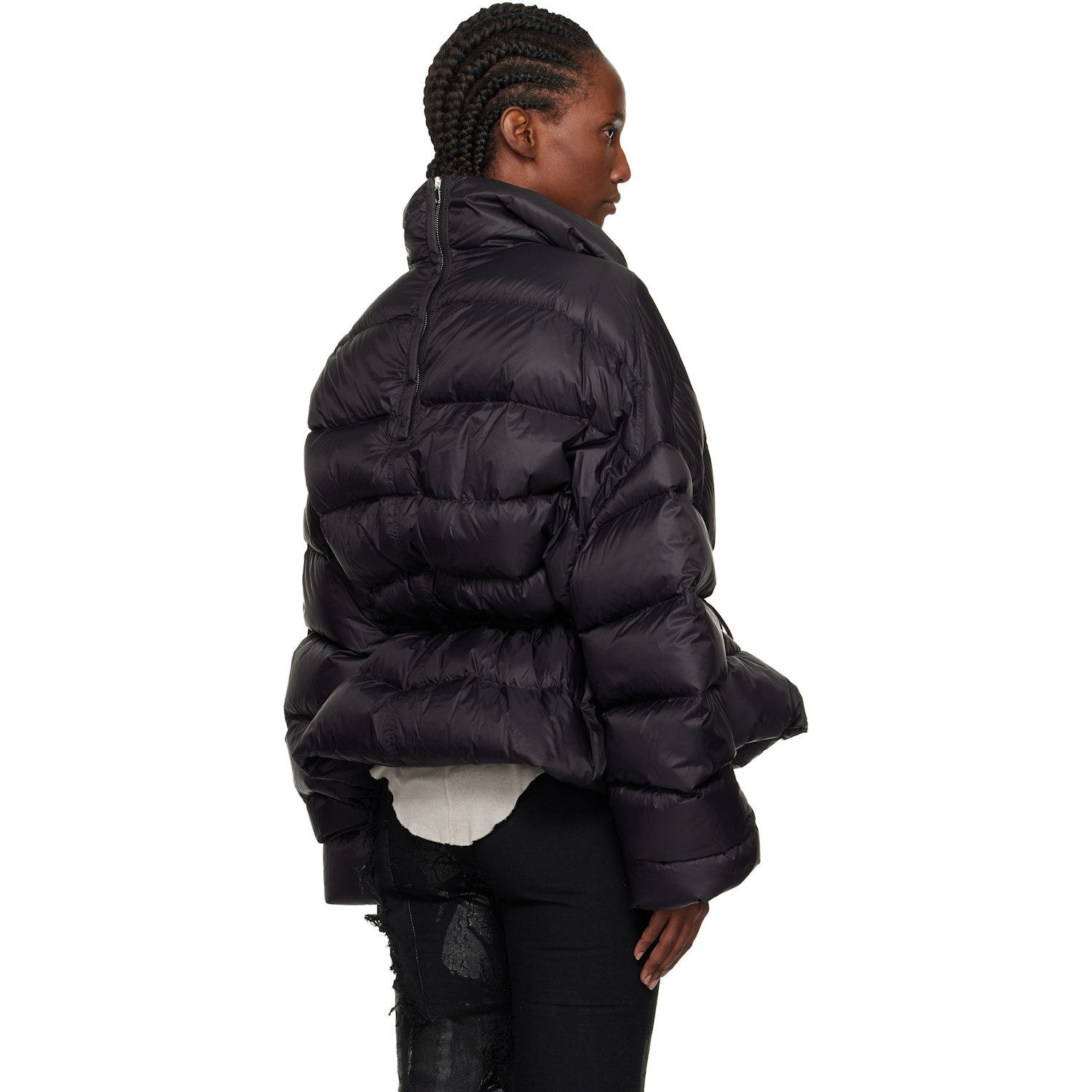  Rick Owens Black Concordians Sail Down Jacket 