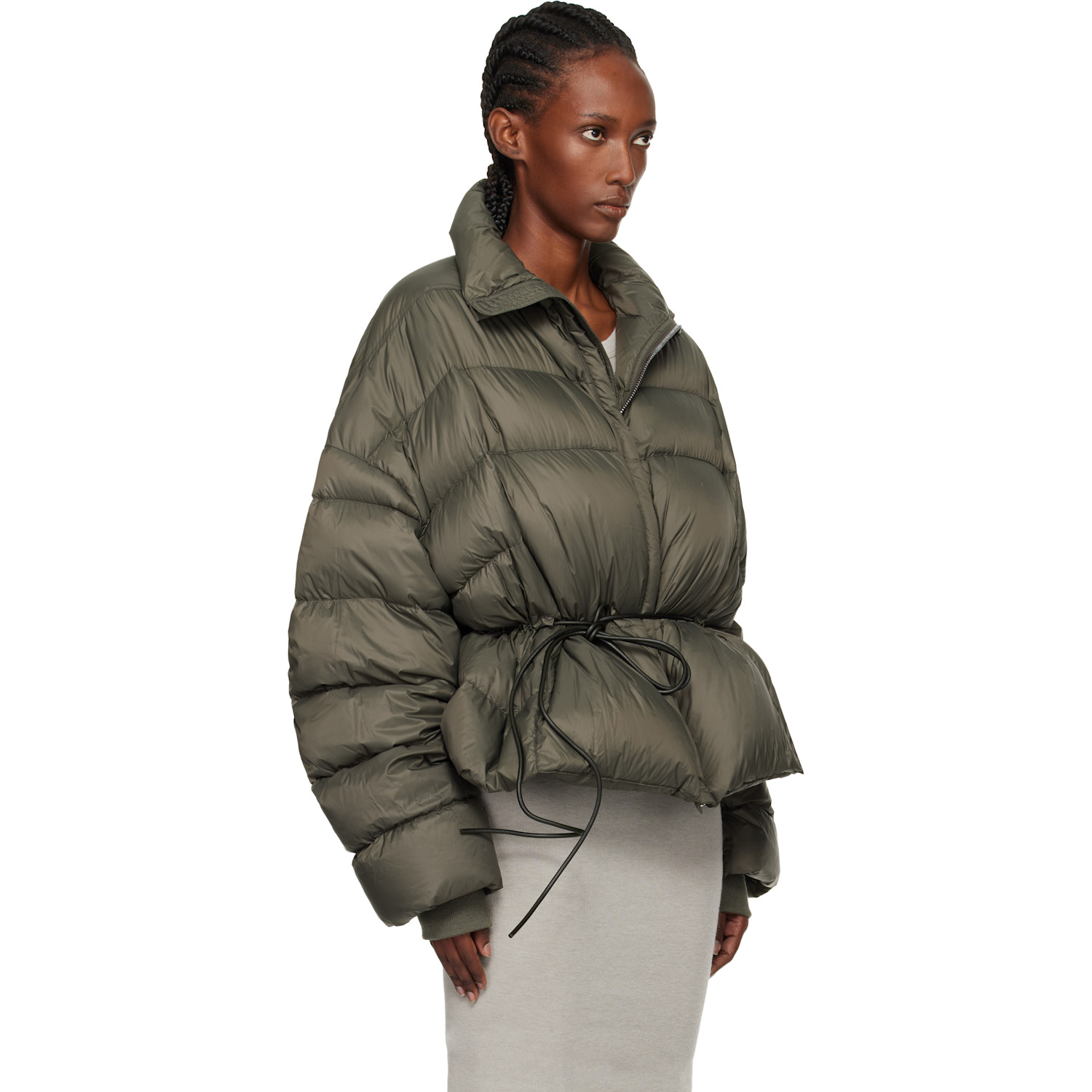  Rick Owens Khaki Concordians Sail Down Jacket 
