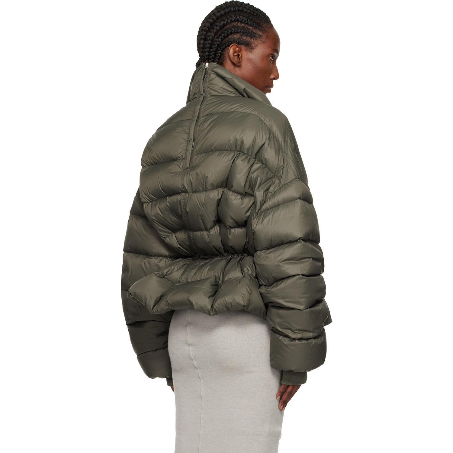  Rick Owens Khaki Concordians Sail Down Jacket 