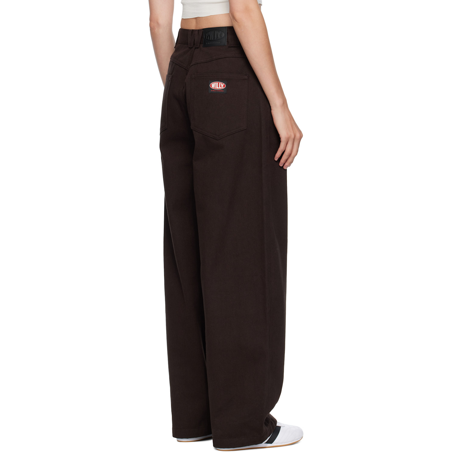  Willy Chavarria Brown Tapered Bad Girl Jeans 