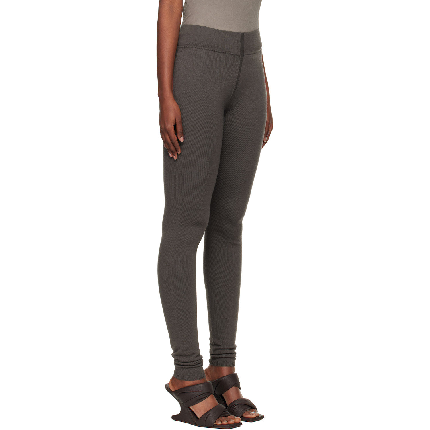  Rick Owens Gray Concordians Runway Leggings 
