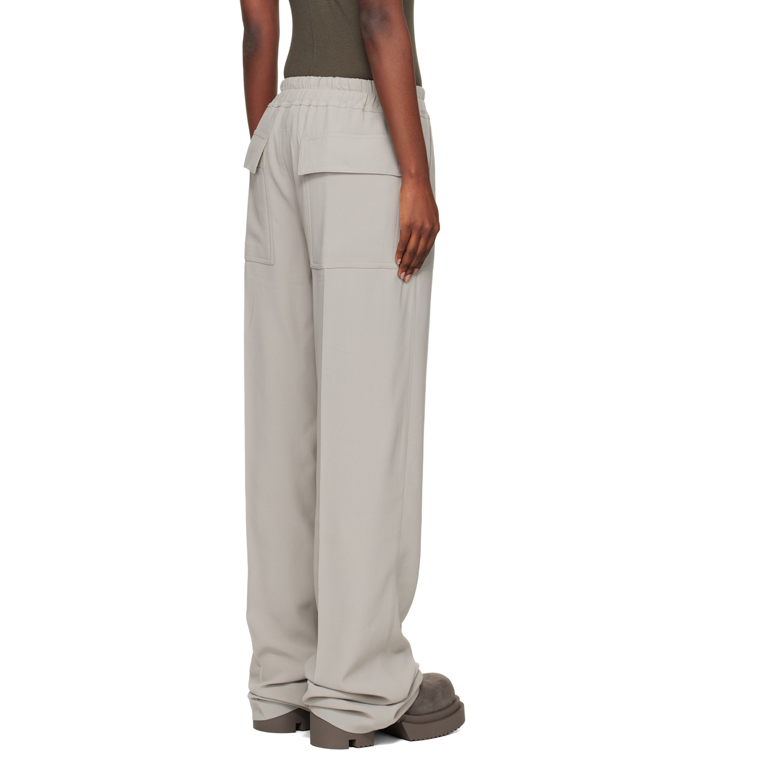  Rick Owens Off-white Concordians Dietrich Drawstring Trousers 