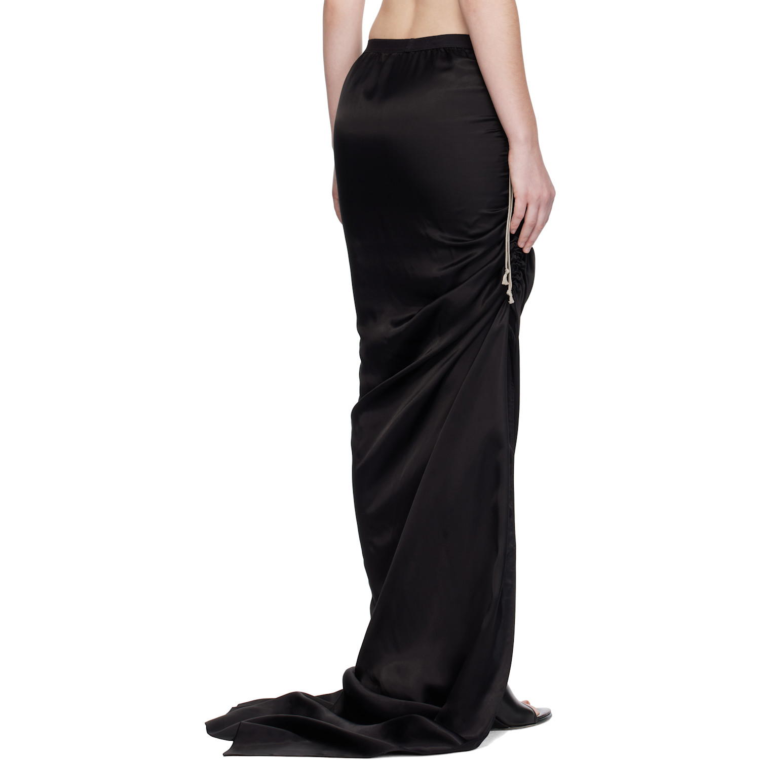 Rick Owens Black Concordians Edfu Maxi Skirt 