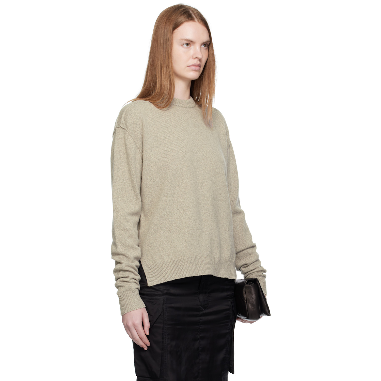  Rick Owens Off-white Concordians Round Neck Sweater 