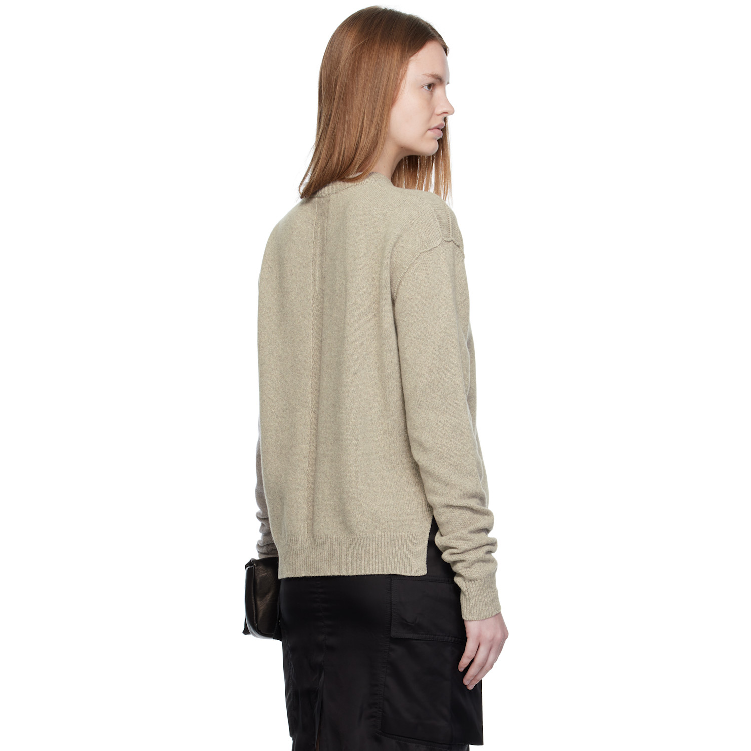  Rick Owens Off-white Concordians Round Neck Sweater 