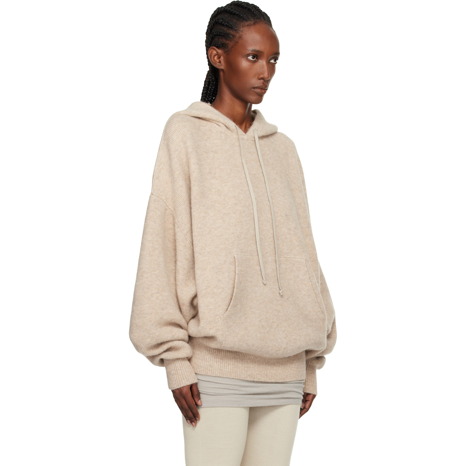  Rick Owens Gray Concordians Hun Hoodie 