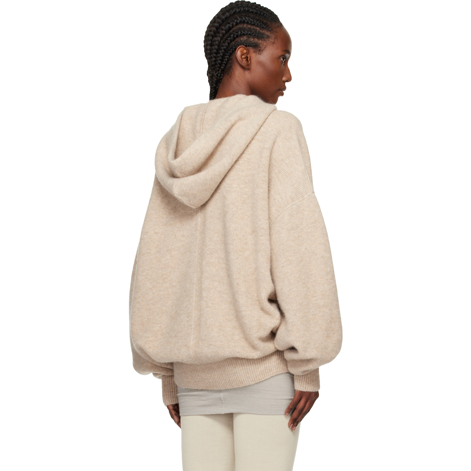  Rick Owens Gray Concordians Hun Hoodie 