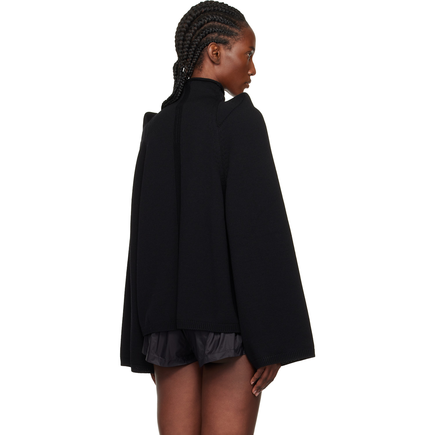  Rick Owens Black Concordians Con Turtleneck 