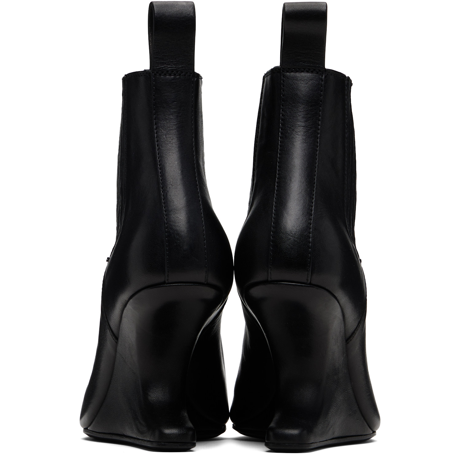  Rick Owens Black Concordians Runway Ankle Sharp Boots 