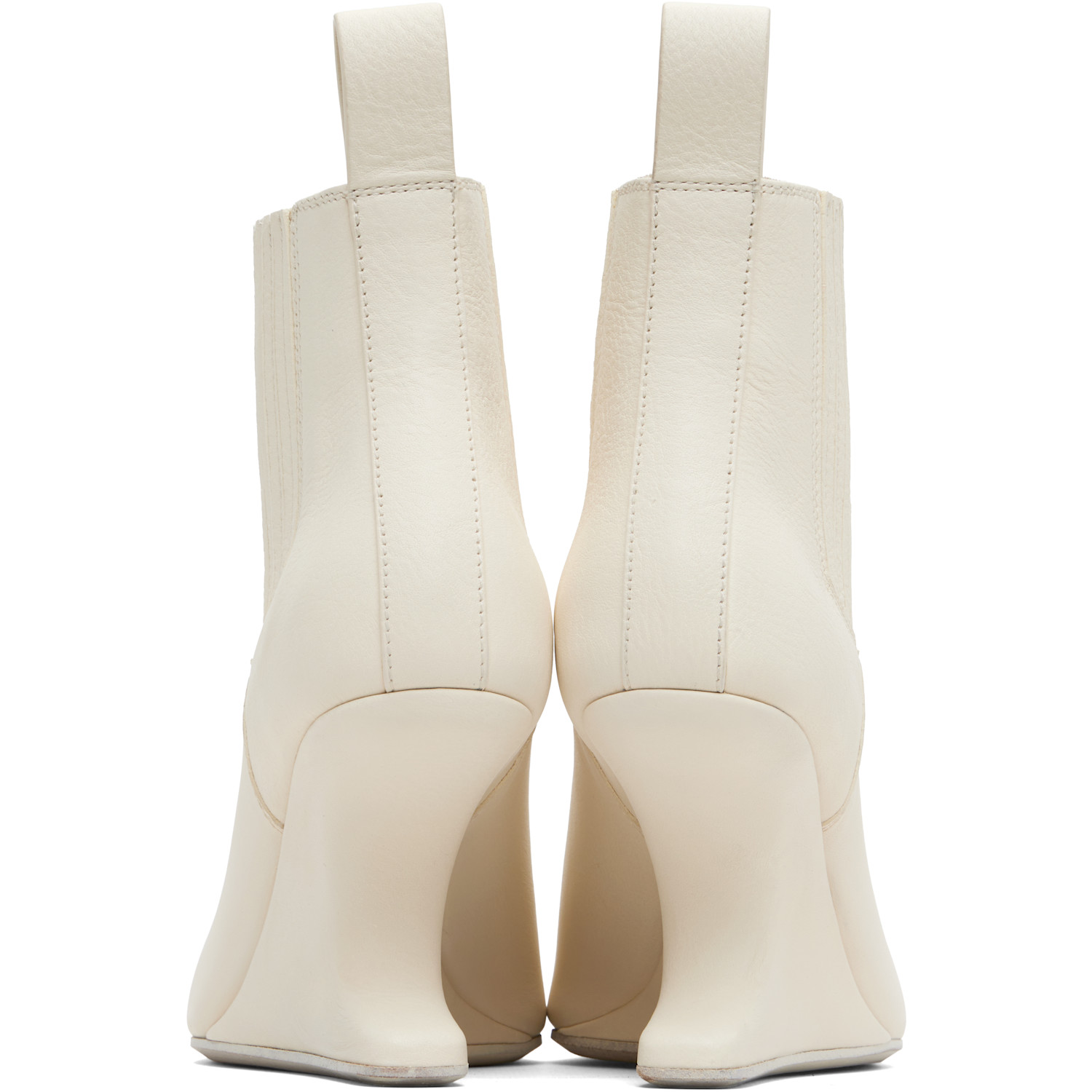  Rick Owens Off-white Concordians Runway Ankle Sharp Boots 