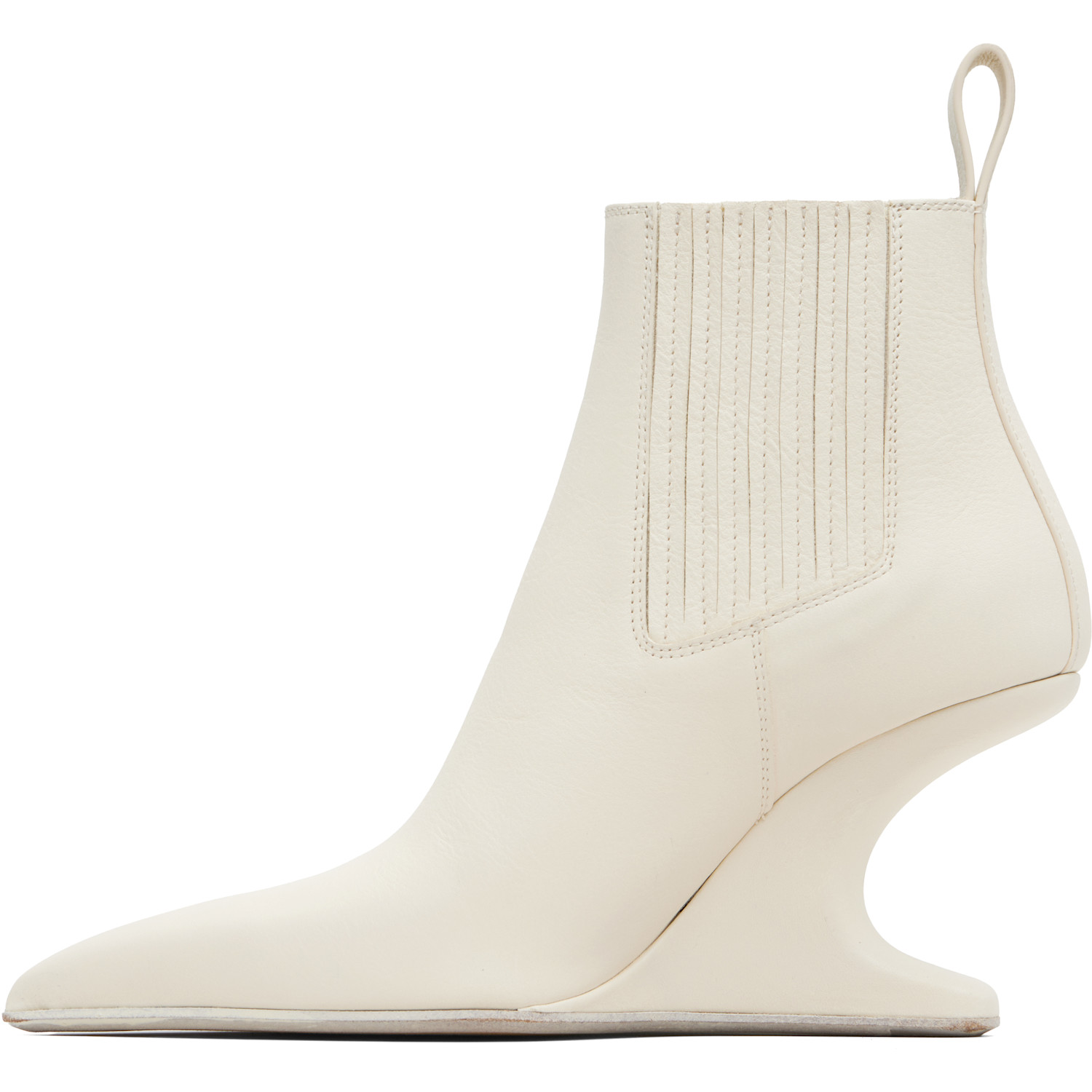  Rick Owens Off-white Concordians Runway Ankle Sharp Boots 