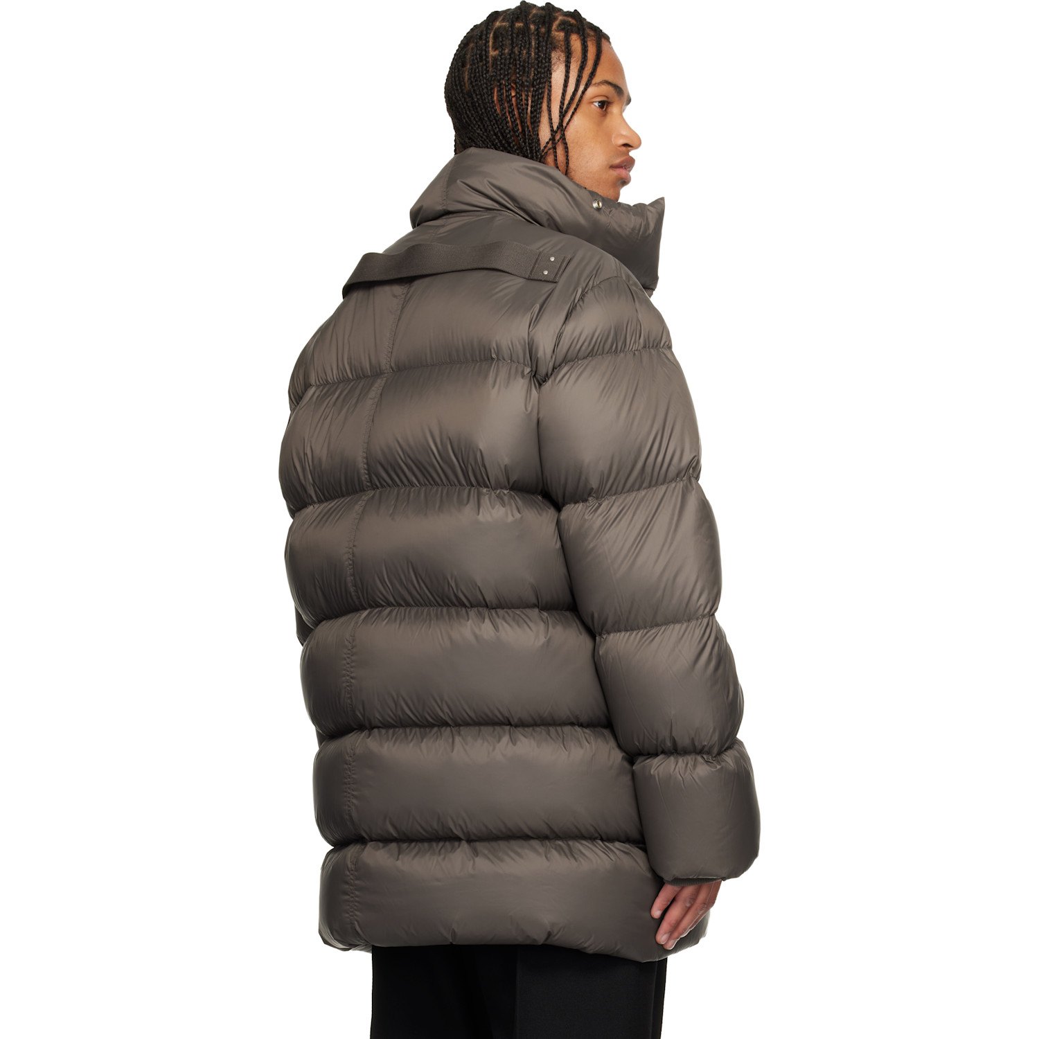  Rick Owens Gray Concordians Turtle Down Coat 