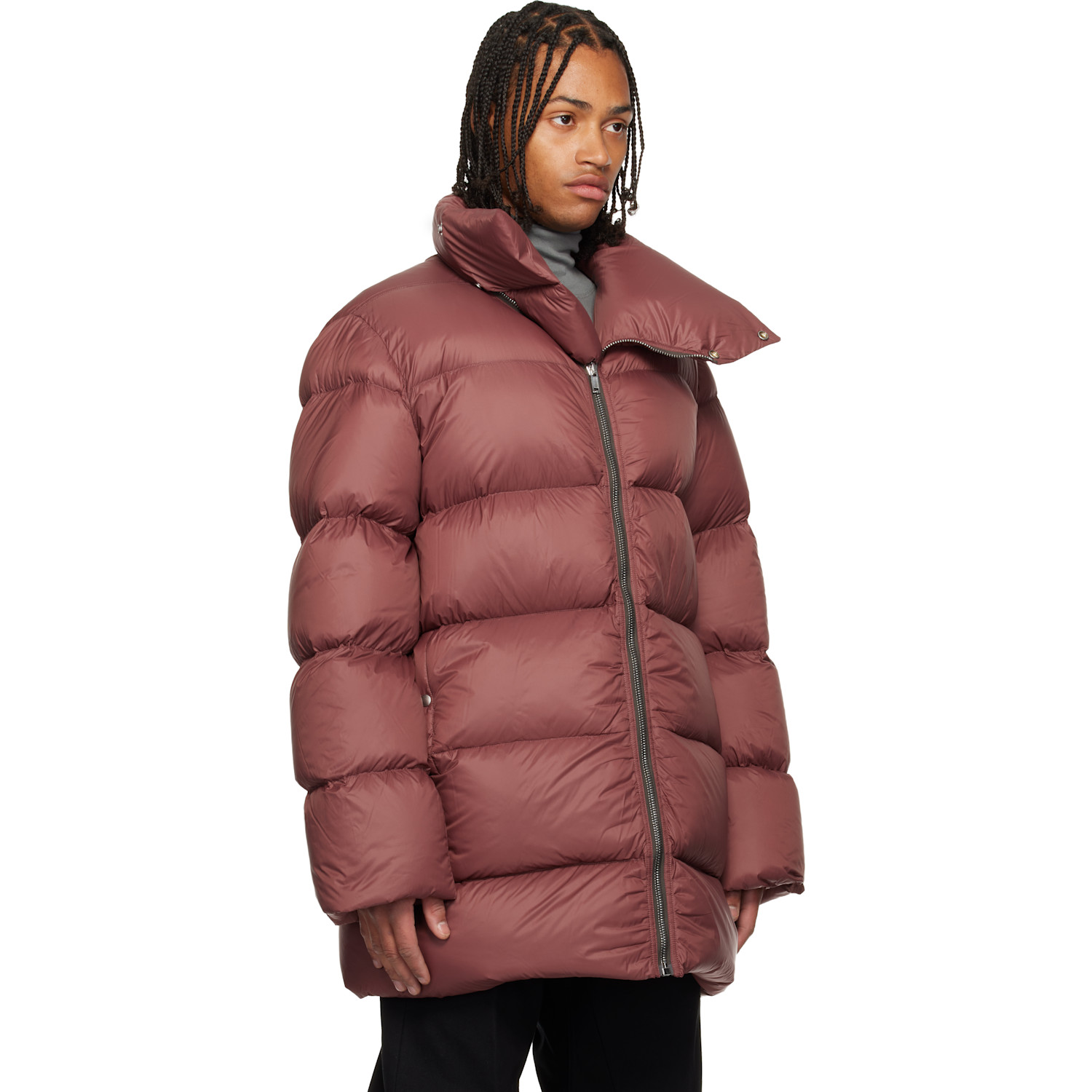  Rick Owens Pink Concordians Turtle Down Coat 
