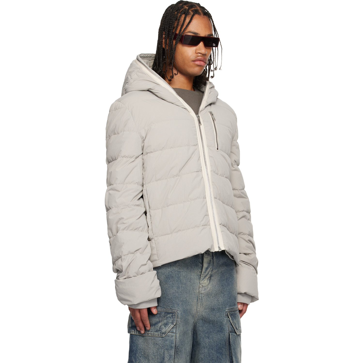  Rick Owens Off-white Concordians Quilted Down Jacket 