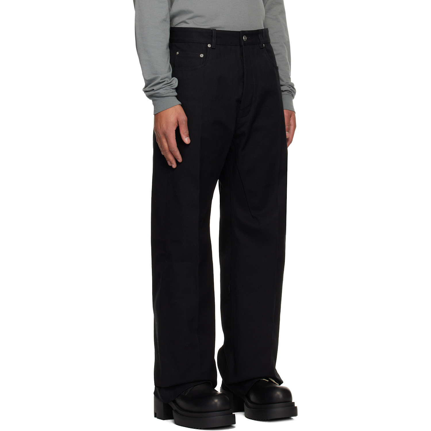  Rick Owens Black Concordians Geth Jeans 