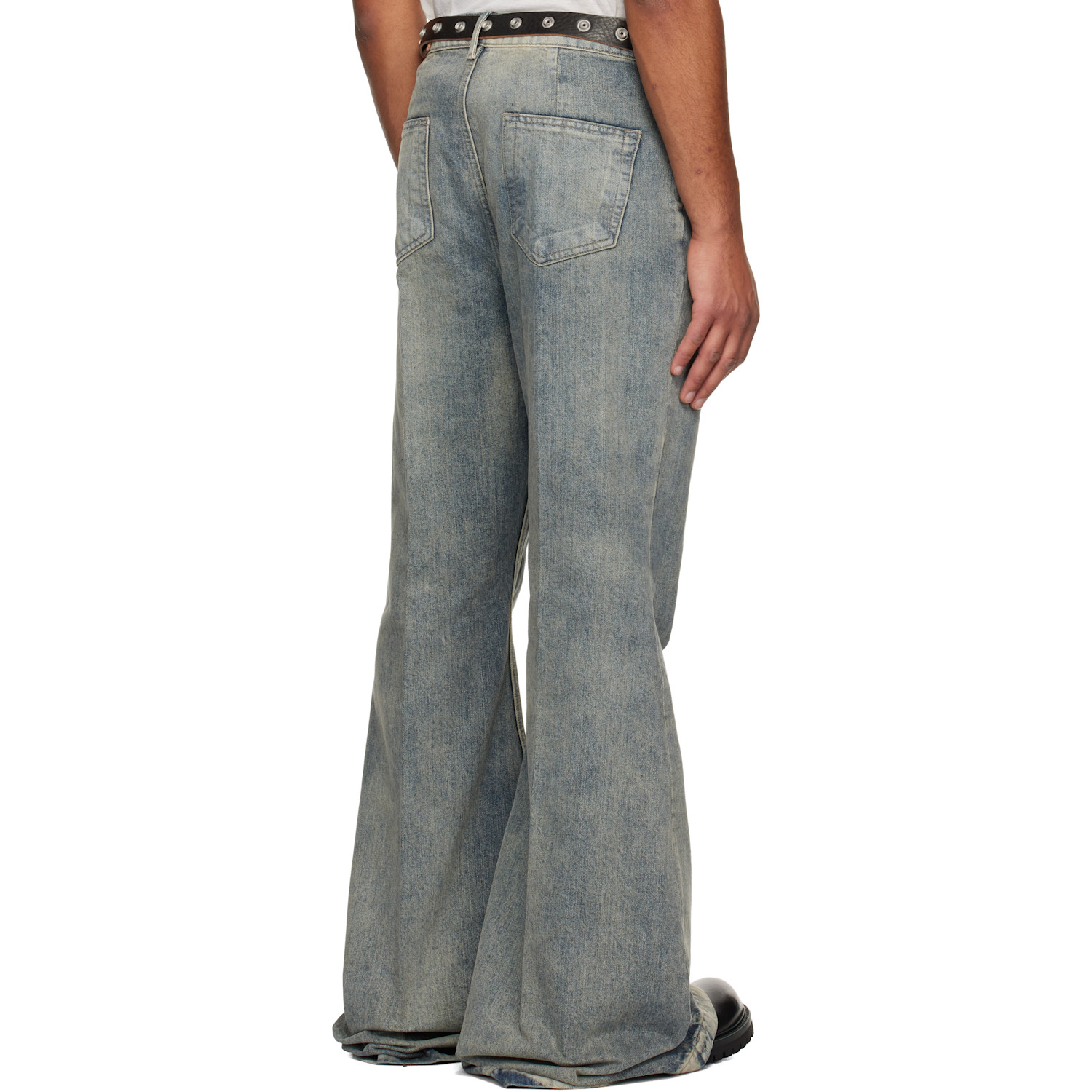  Rick Owens Gray Concordians Bolan Jeans 